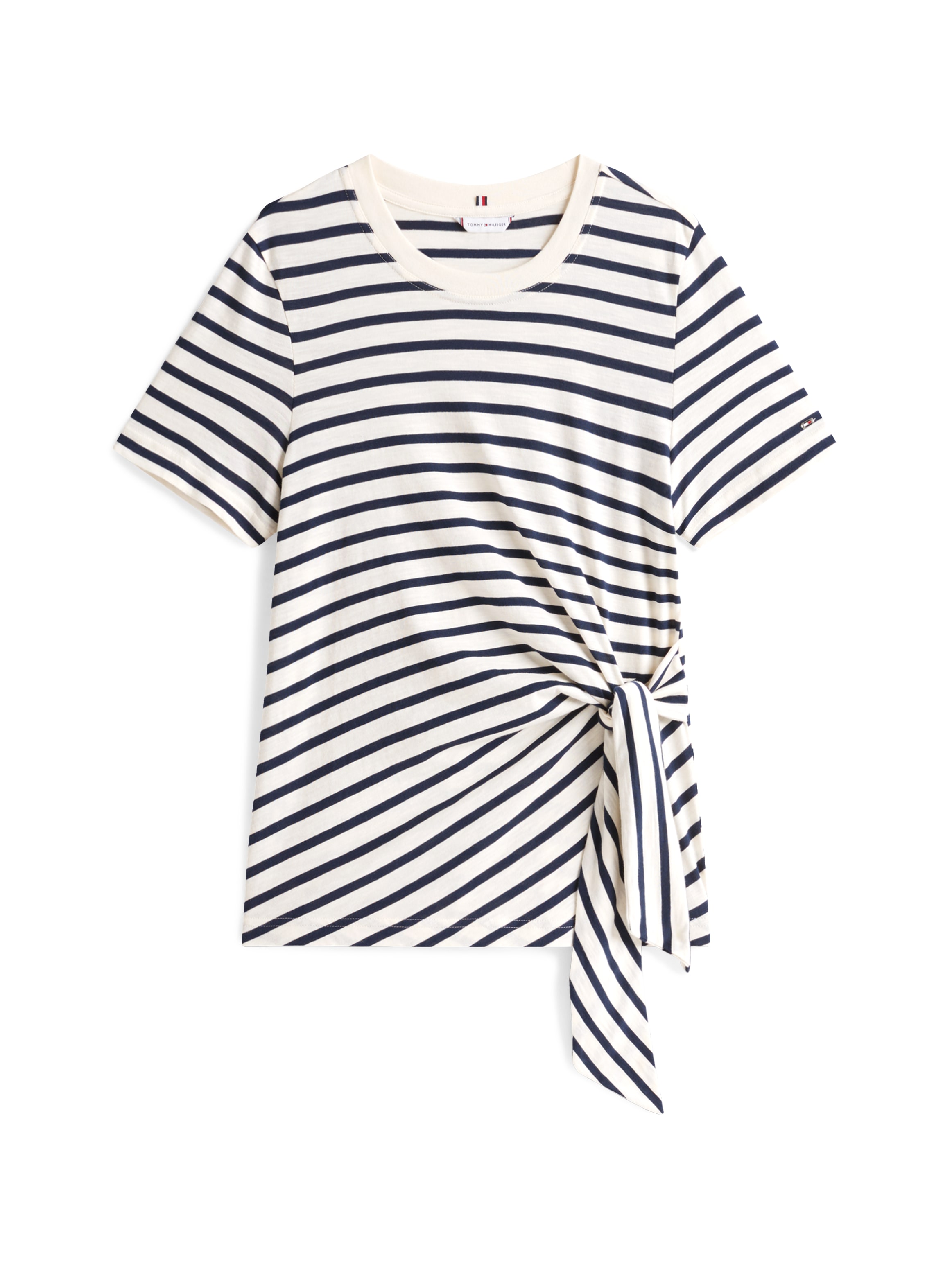 Tommy Hilfiger T-Shirt »KNOT BOAT-NK SS TEE«, in asymmetrischer Form