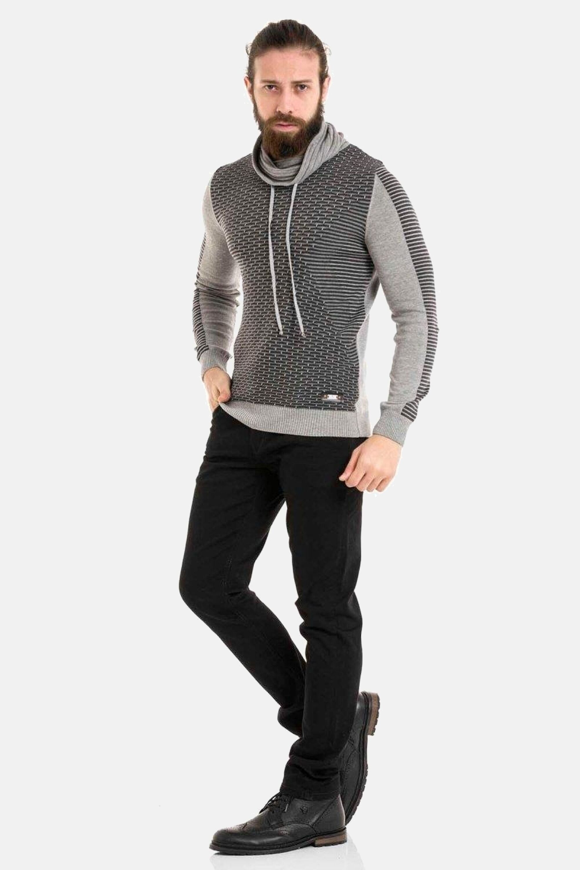 Cipo & Baxx Rundhalspullover »Pullover«, im modernen Look, CP264