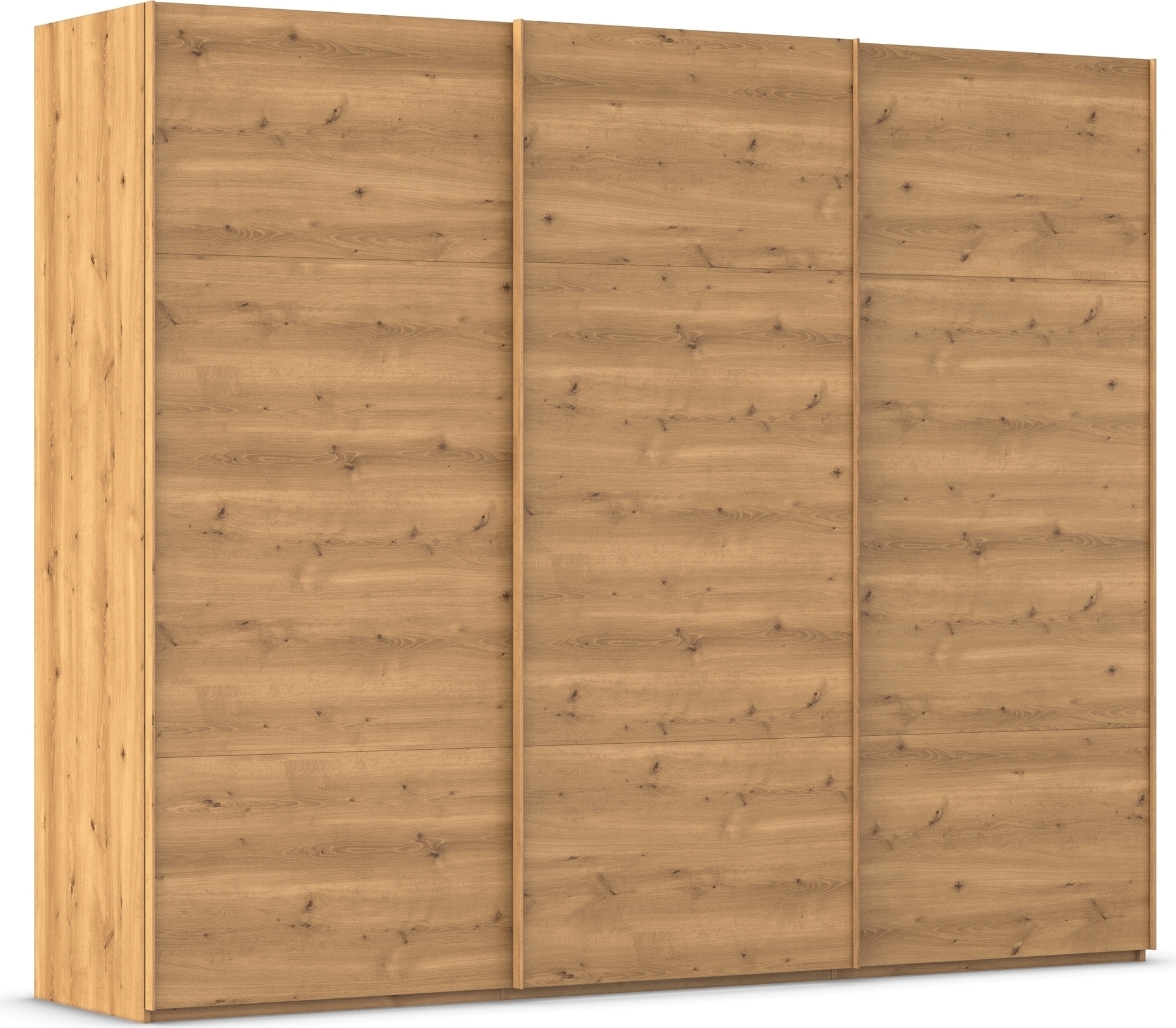 rauch 1100000002199 "Kleiderschrank Schrank Garderobe Schlafzimmerschrank SCALE-TRIO" edle dreigeteilte Front, 2 Zierleisten in Griff-Farbe MADE IN GERMANY