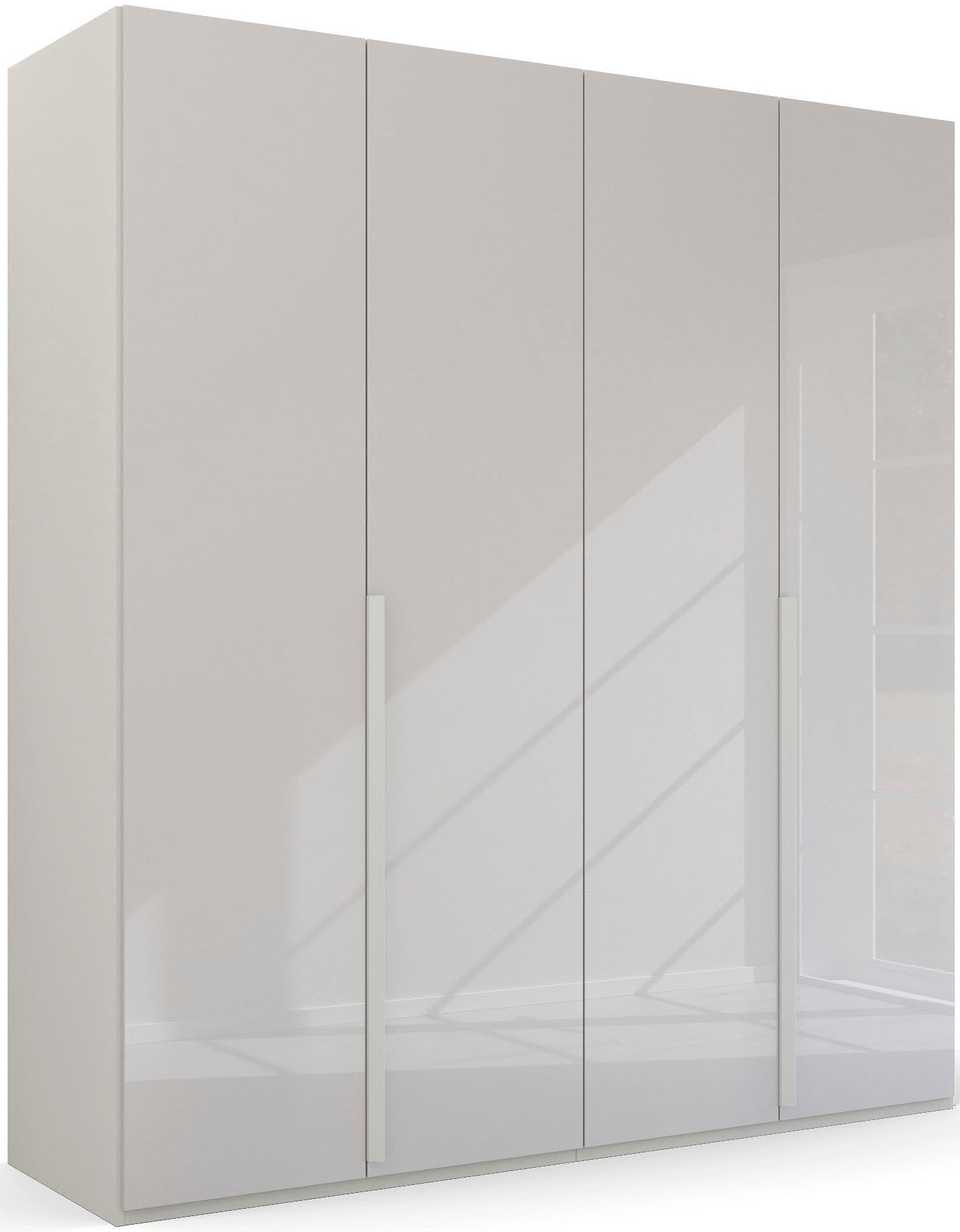 rauch Drehtürenschrank "Kleiderschrank Schrank Garderobe Wäscheschrank PURISMA Glasfront" in den Breiten 151/201/251/301 cm, inkl. SOFT-CLOSE-FUNKTION, schlichte Eleganz, mit umfangreicher Innenausstattung MADE IN GERMANY