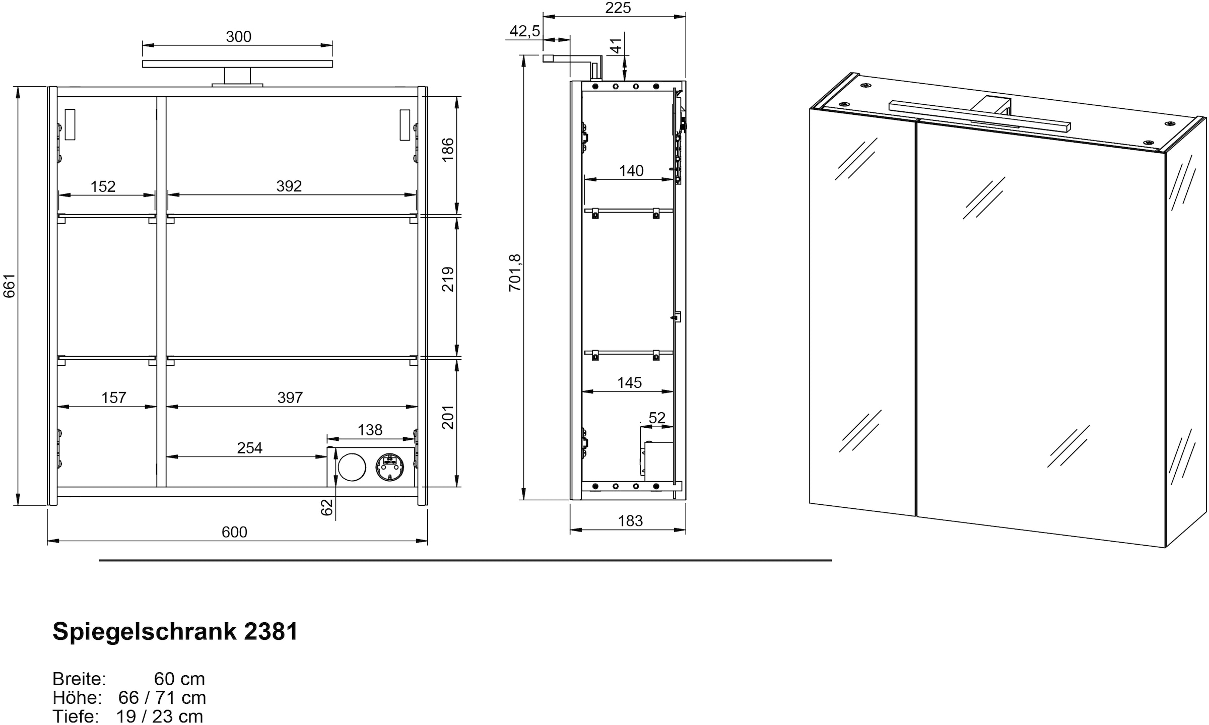 GERMANIA Badmöbel-Set »Laurino« 2 Stk. tlg.
