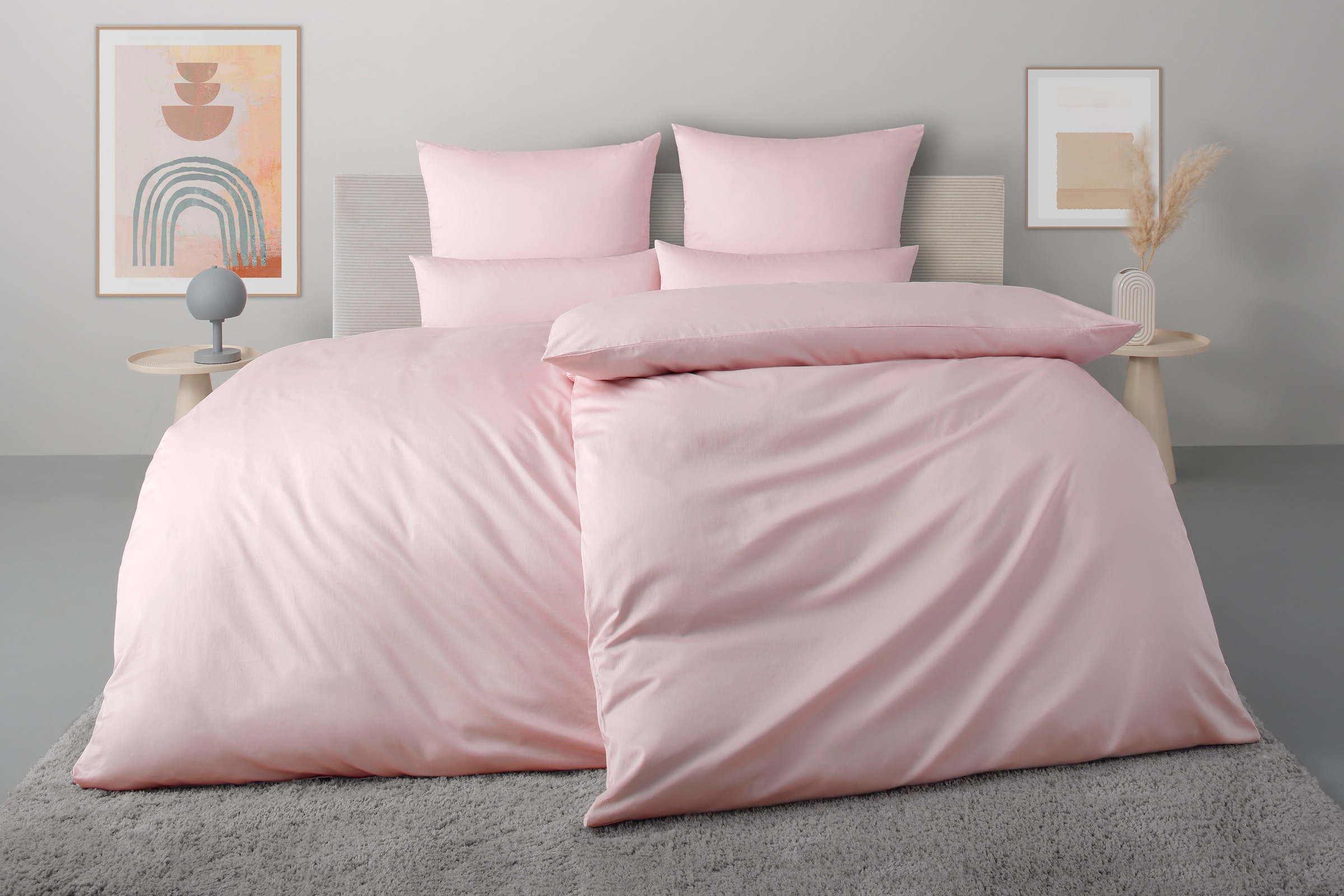 OTTO home Bettwäsche "Luisa" 2 Stk. tlg. 100% Baumwolle, ab Gr. 135x200, au günstig online kaufen