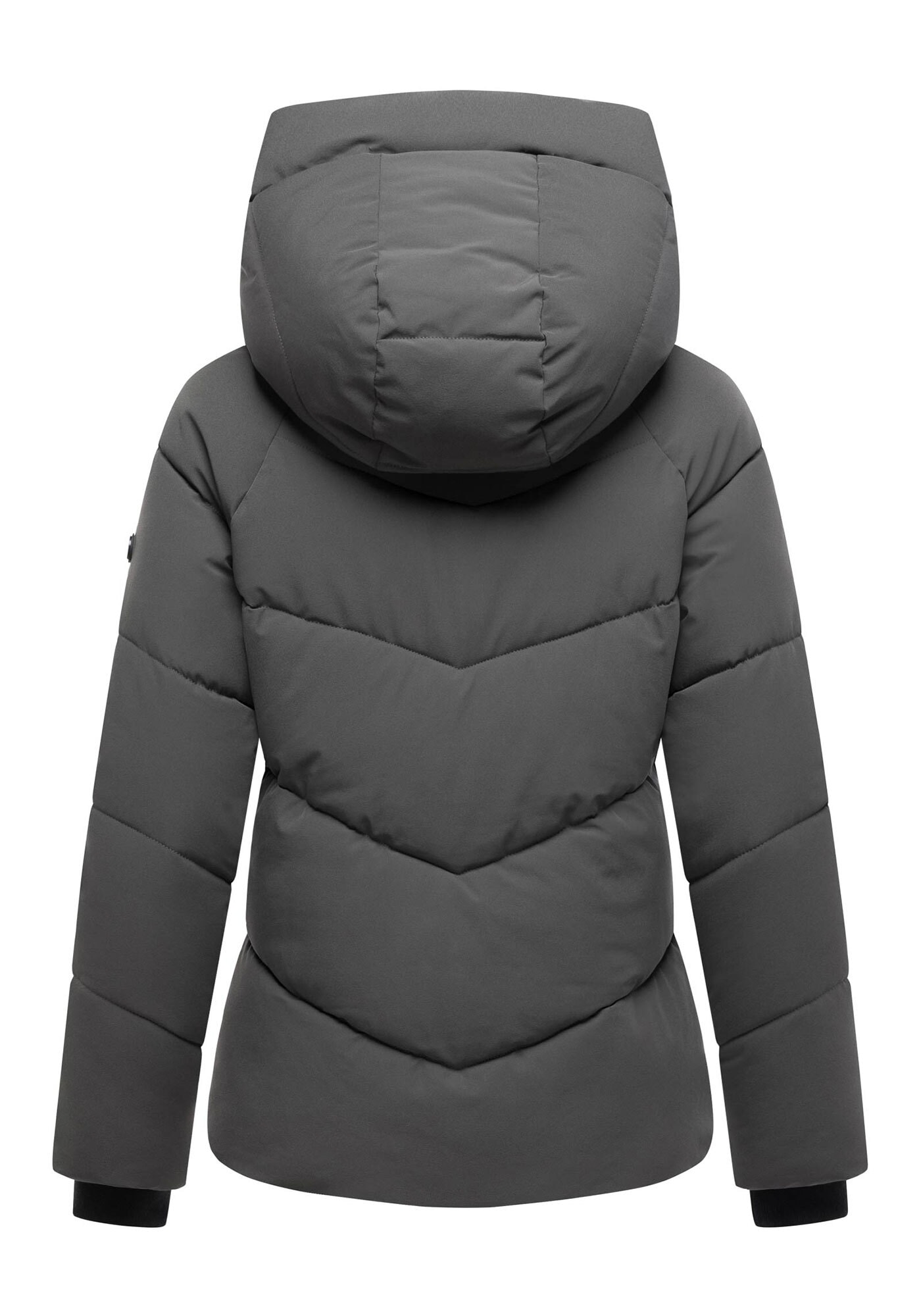 Marikoo Winterjacke »Kwamee«, Schräg gesteppte Winterjacke mit fester Kapuze