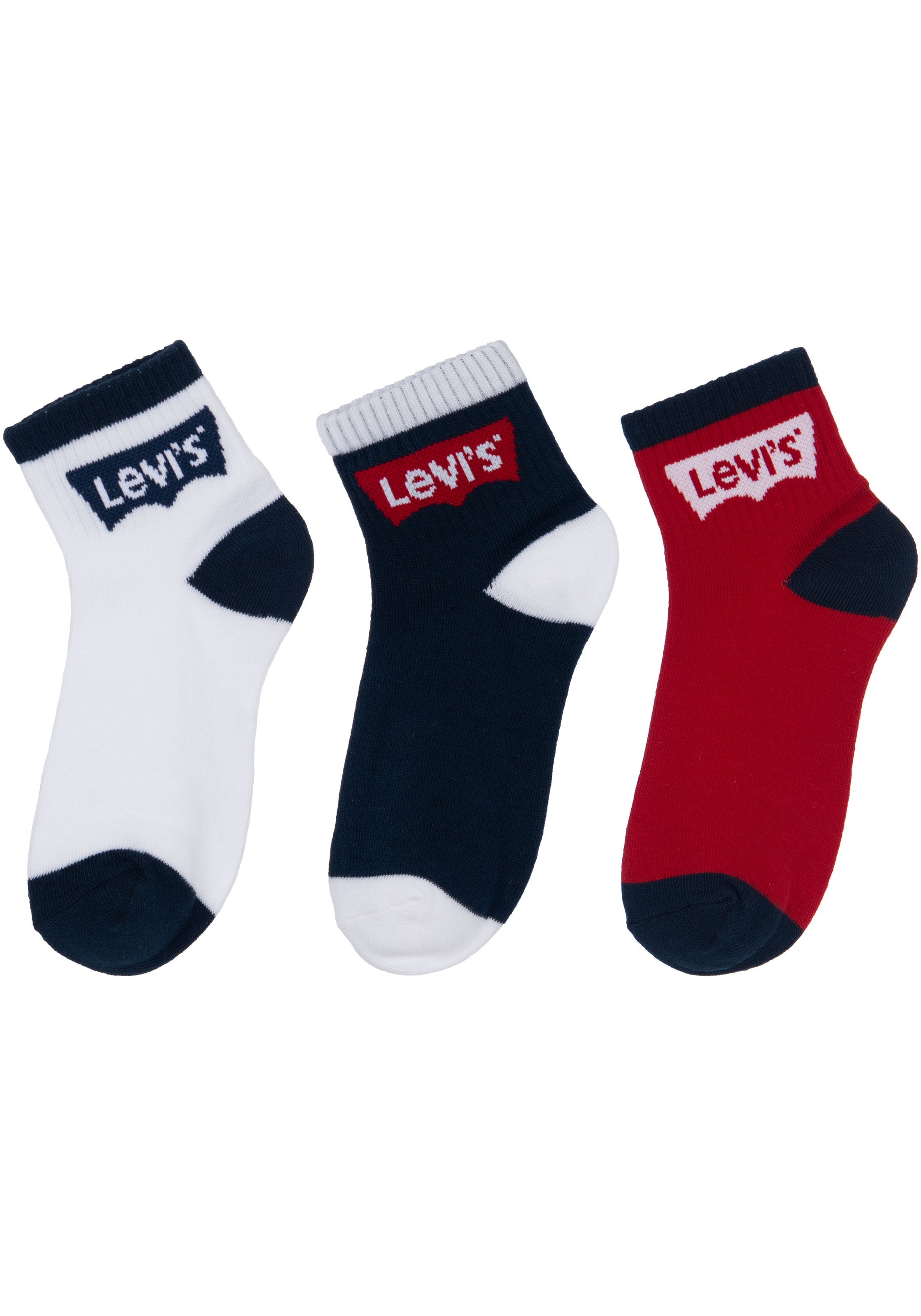 Levis Kids Socken "BATWING MID CUT3PK" Packung, 3 Stk. tlg. im 3er-Pack günstig online kaufen