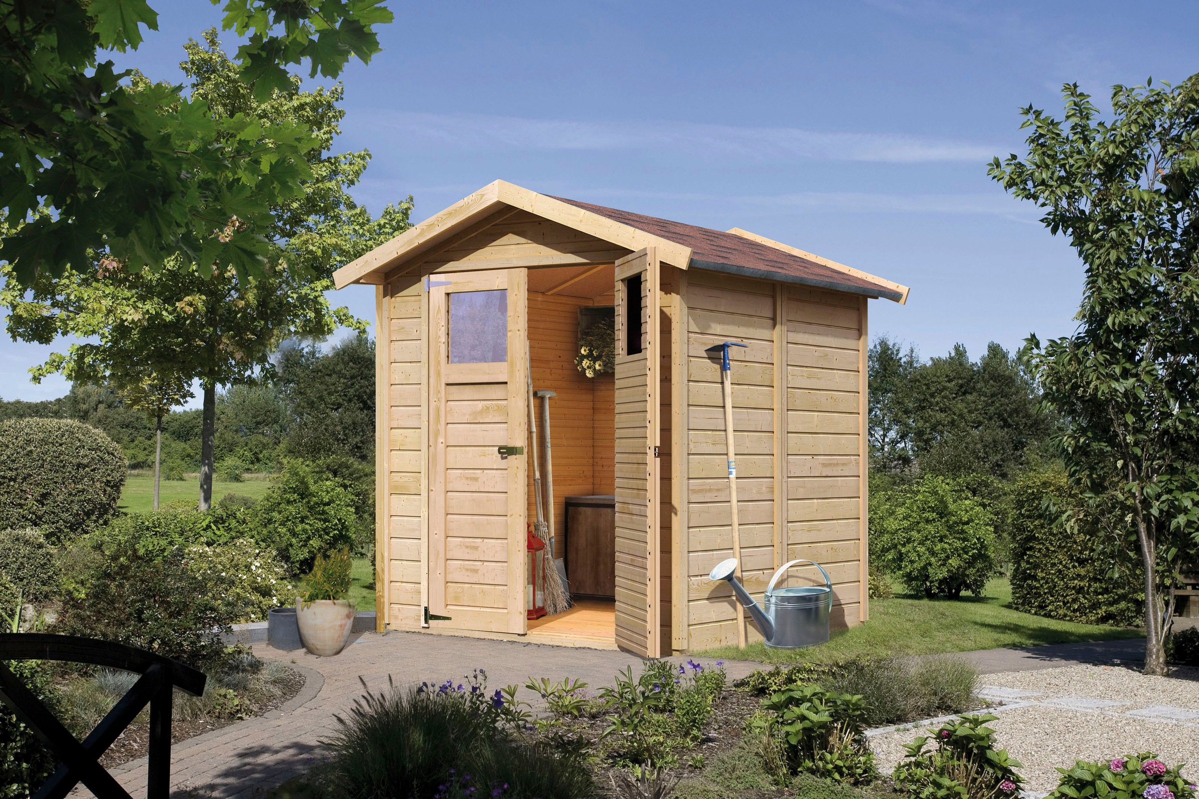 Karibu Gartenhaus "Doris 3" naturbelassen günstig online kaufen