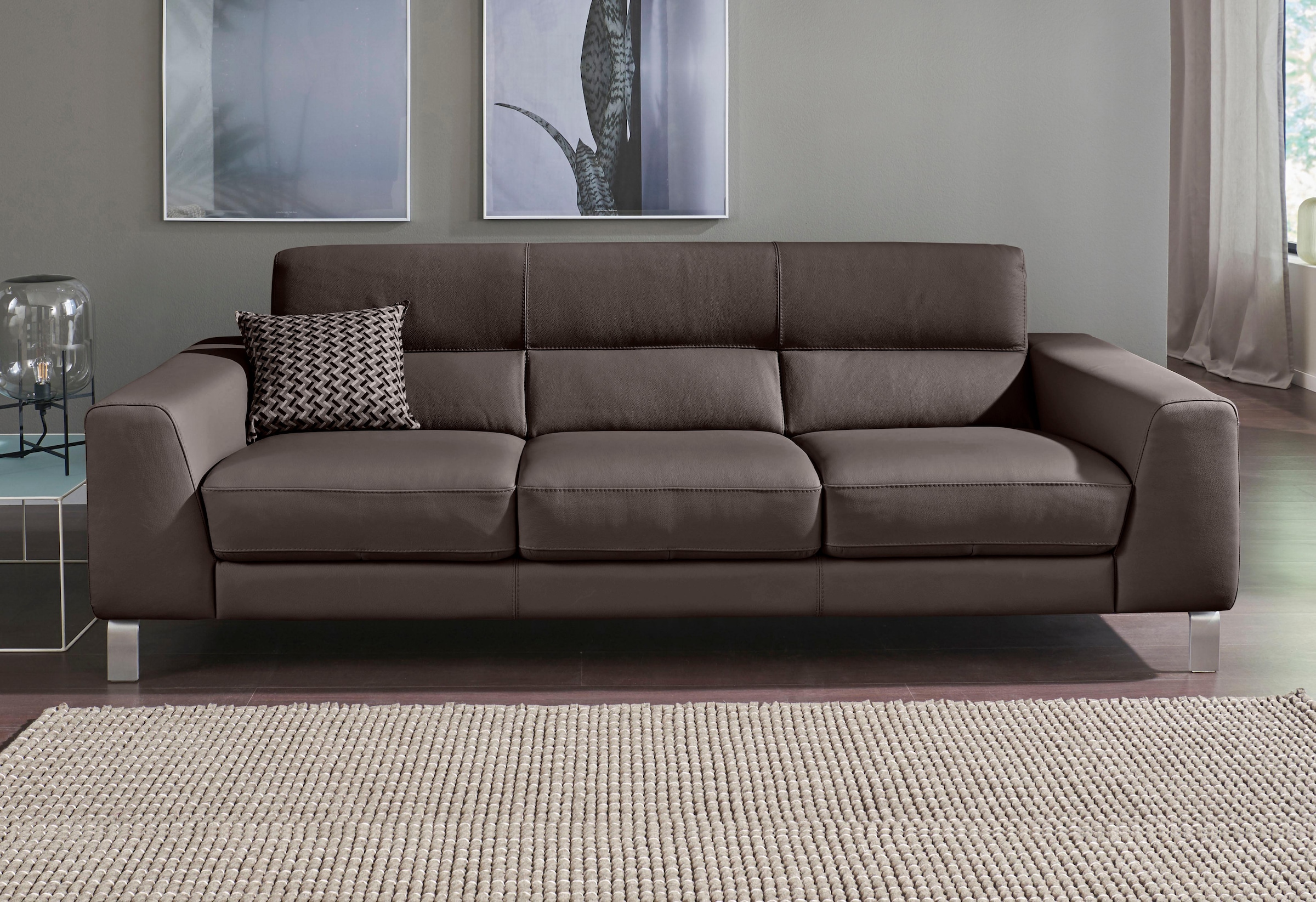 CALIA ITALIA 3-Sitzer "Simon, toller Sitzkomfort, italienisches Designsofa" günstig online kaufen