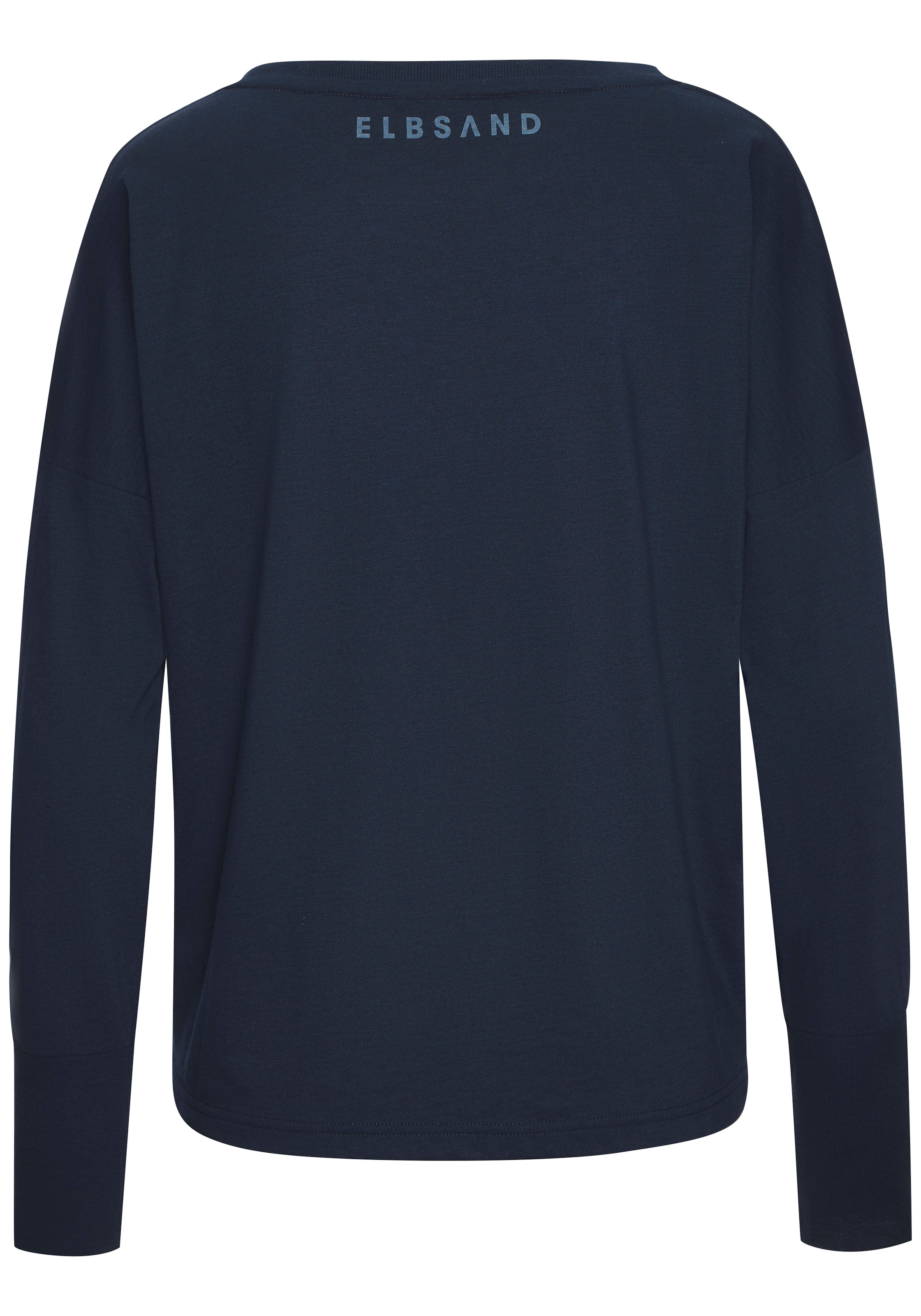 Elbsand Langarmshirt , mit Frontdruck, Longsleeve, lockerer Schnitt
