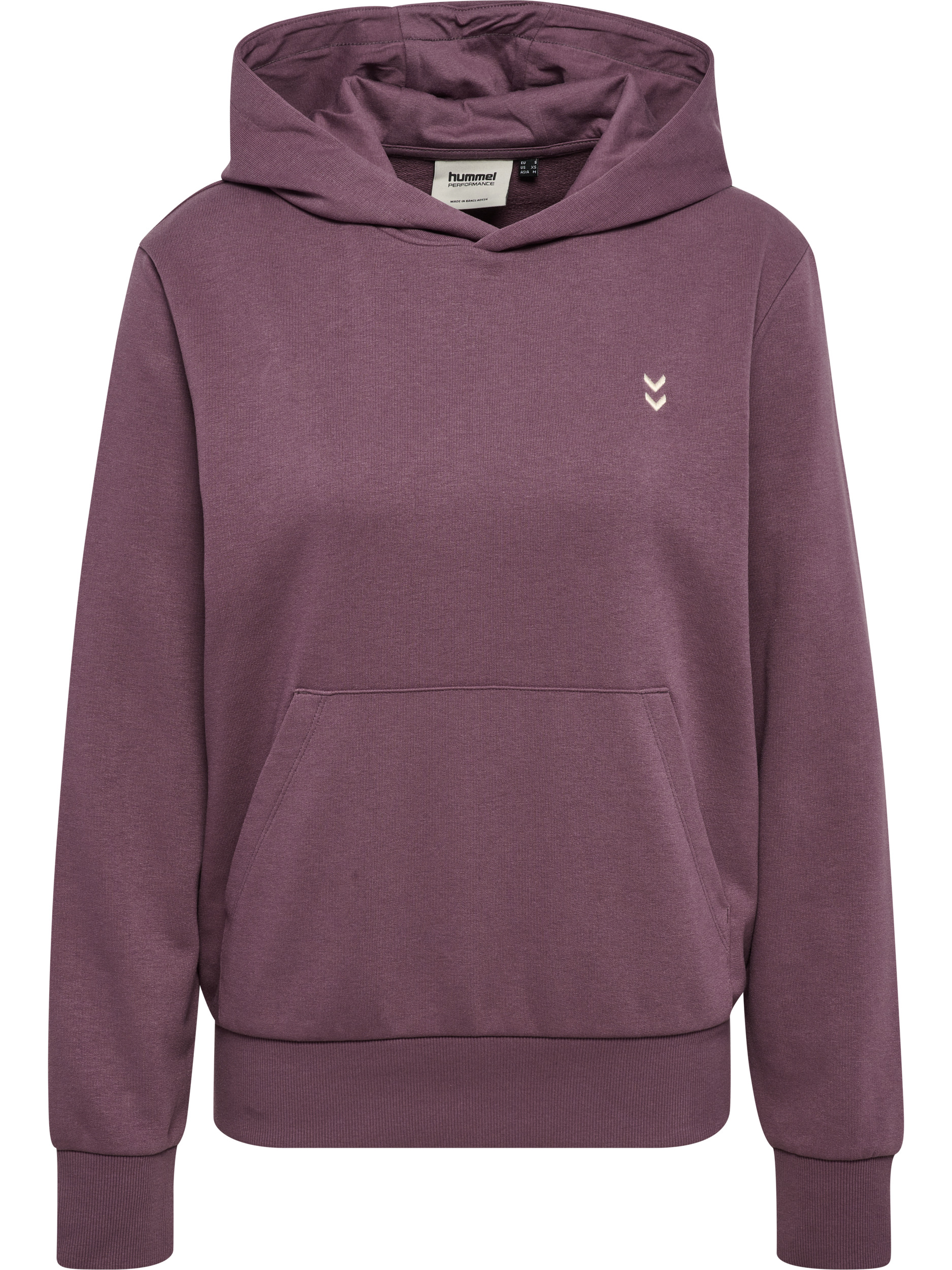 hummel Kapuzensweatshirt "HMLPULSE W SWEAT HOODIE", mit gesticktem Chevron-Logo, aus weichem Sweatstoff, normale Passform