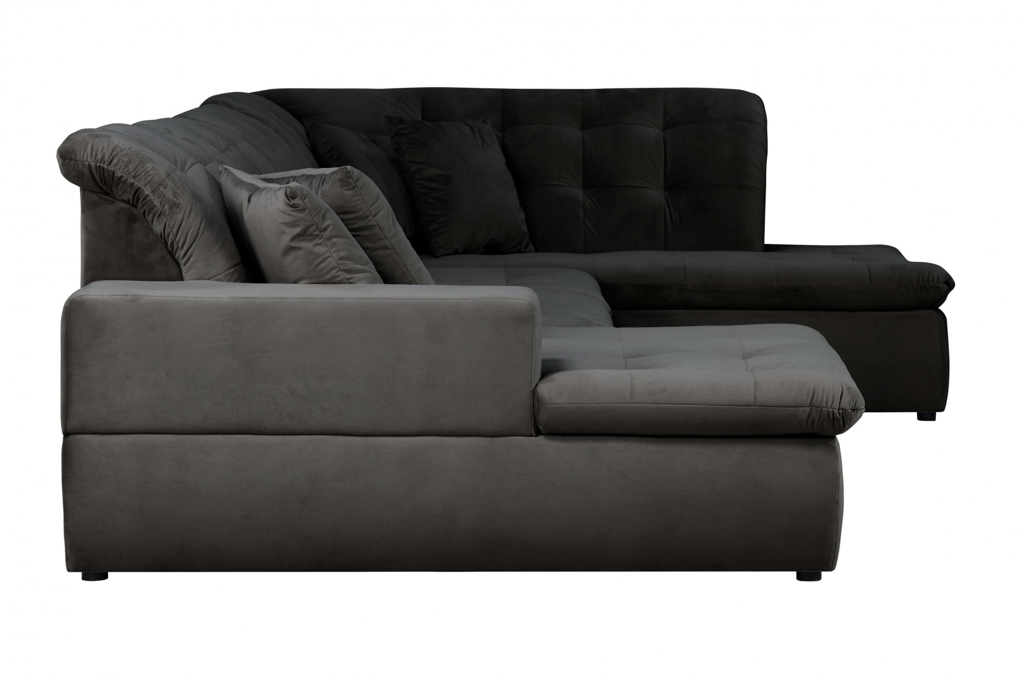 INOSIGN Wohnlandschaft »BRISBANE NEU U-Form«, mit feiner Steppung, Matten-Optik, incl. Zierkissen