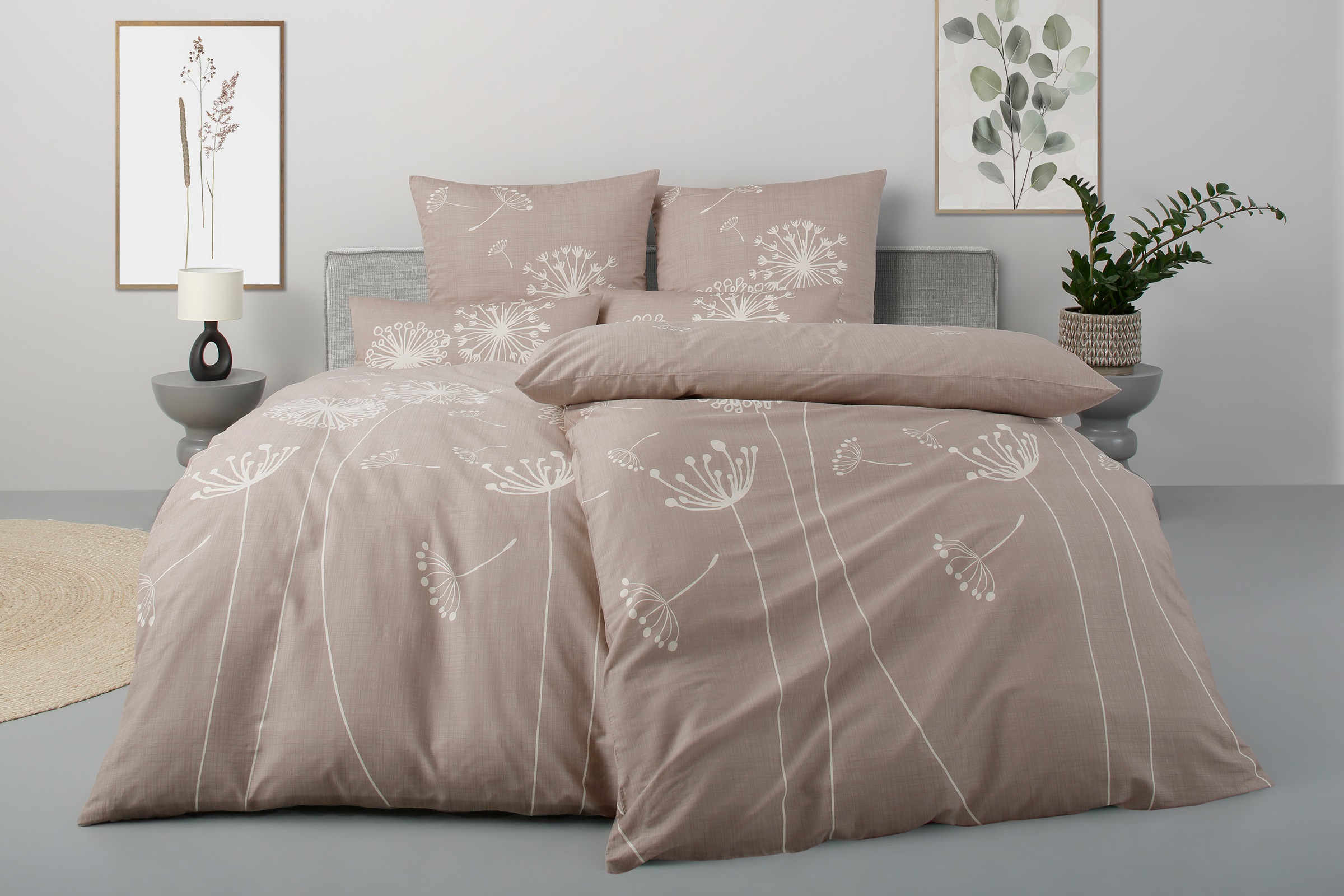 OTTO home Bettwäsche "Soucy" 2 Stk. tlg. ab Gr. 135x200, 100% Baumwolle, Re günstig online kaufen