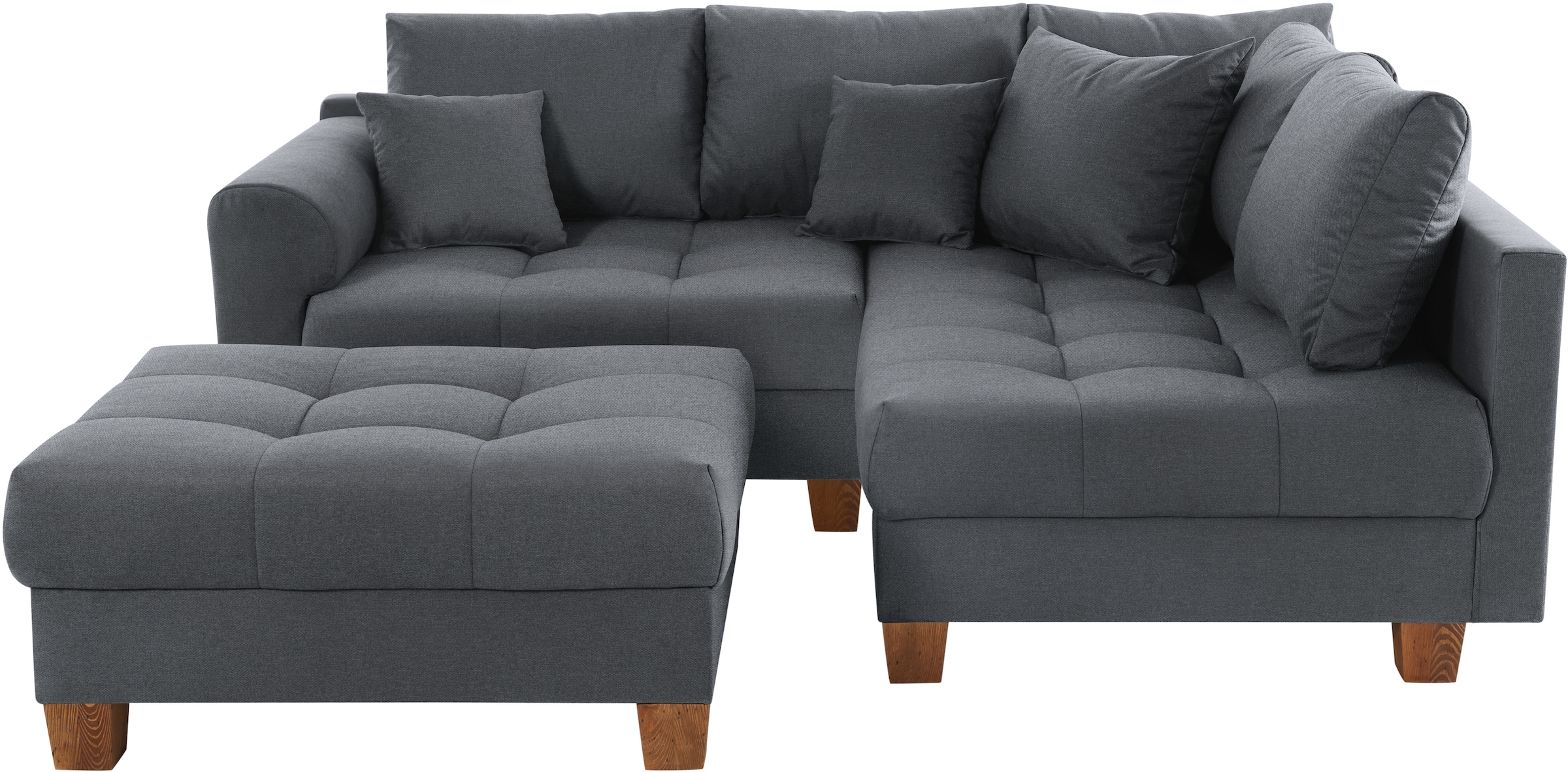 Home affaire Ecksofa "Rice L-Form inkl. Hocker", (Set, mit Hocker), mit Bon günstig online kaufen