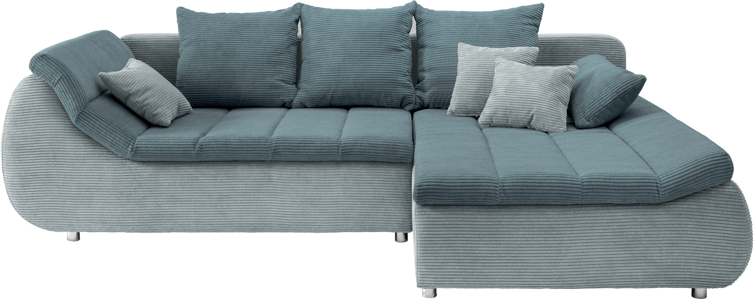 INOSIGN Ecksofa "Imola elegant und bequem, aktuelle Steppung im Sitz, L-For günstig online kaufen