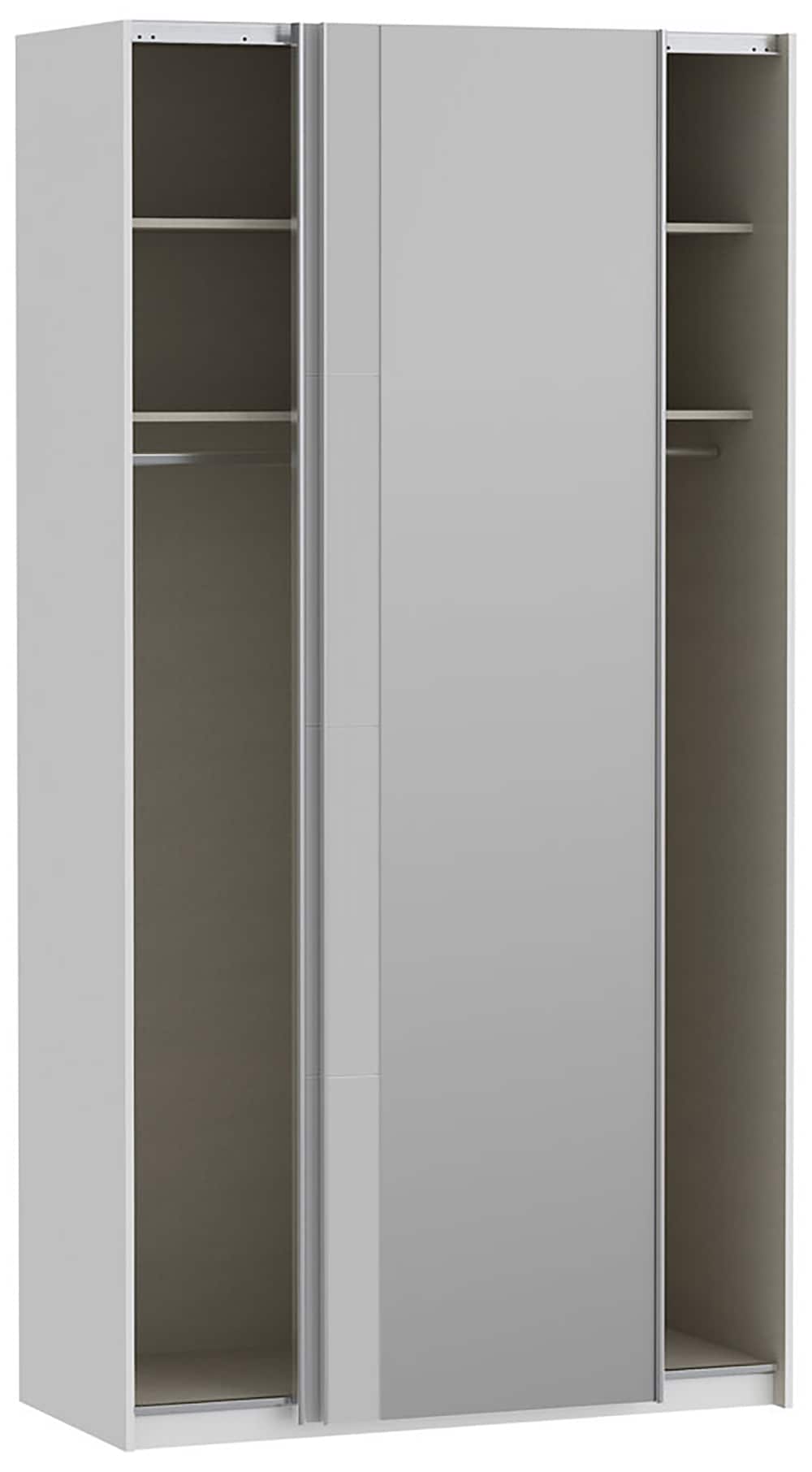 FORTE Schwebetürenschrank »Fittio. Made in Europe, 2 Schiebetüren, modernes Design«, Höhe 2,35 mtr, stehende Montage, Spiegel