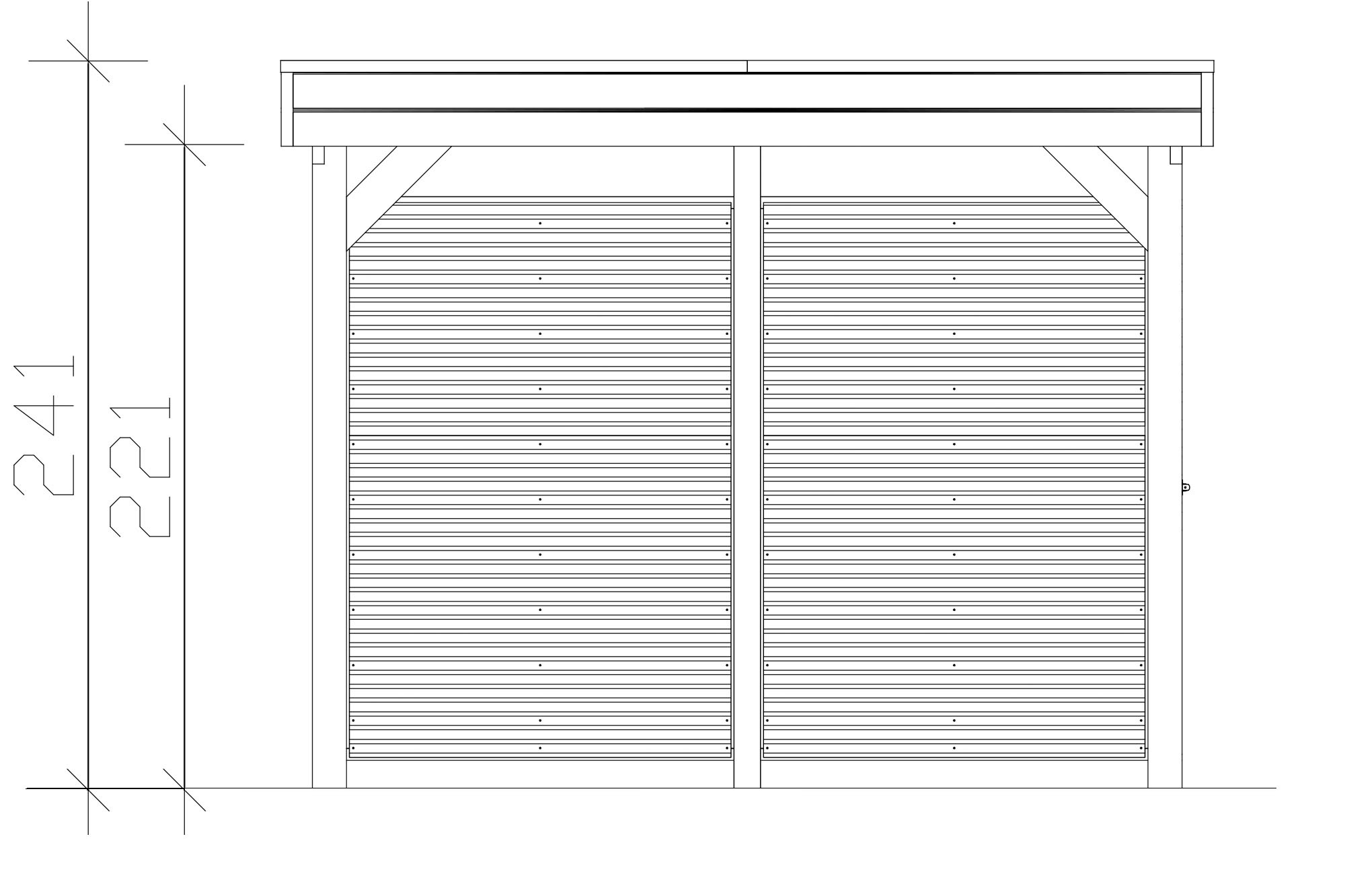 Skanholz Einzelcarport »Friesland Set 12«, Holz, 270 cm, Anthrazit