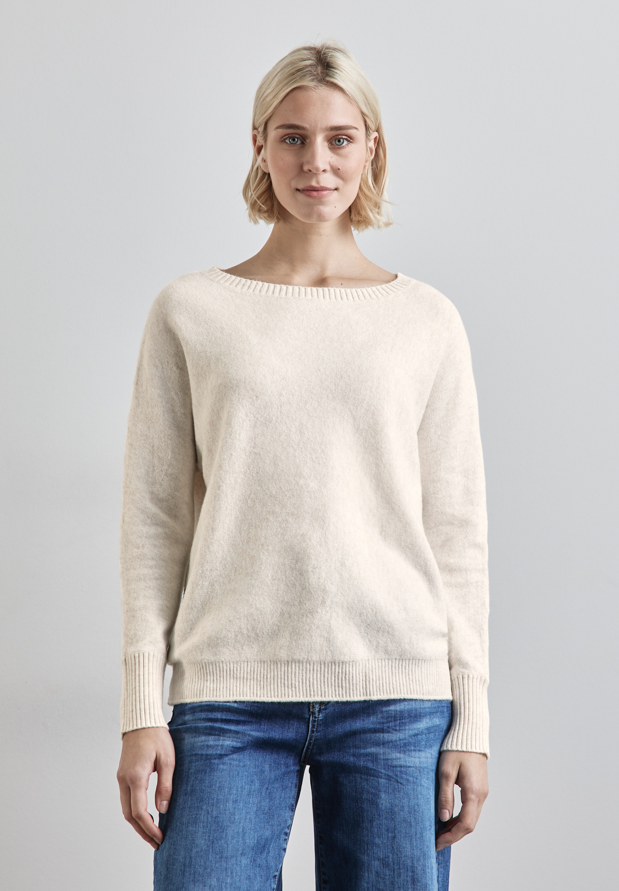 STREET ONE Strickpullover, mit U-Boot-Ausschnitt günstig online kaufen