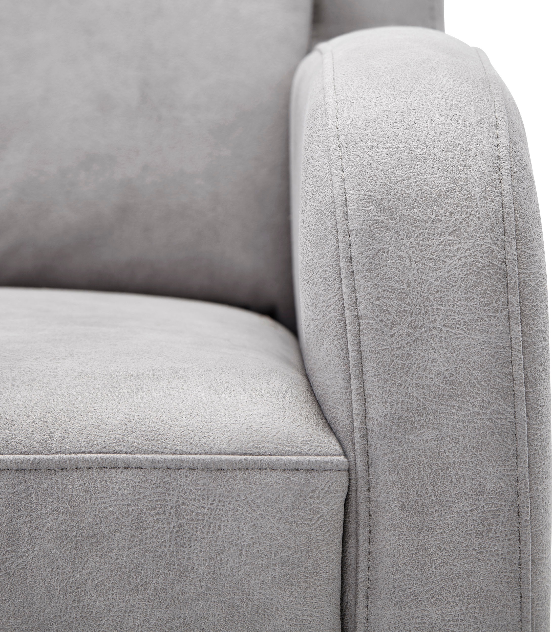 VILLA BECK Ecksofa »Varese L-Form«, (2 St.), Kopfteilverstellung, wahlweise mit Sitzvorzug, in Sitzhöhe 49 cm