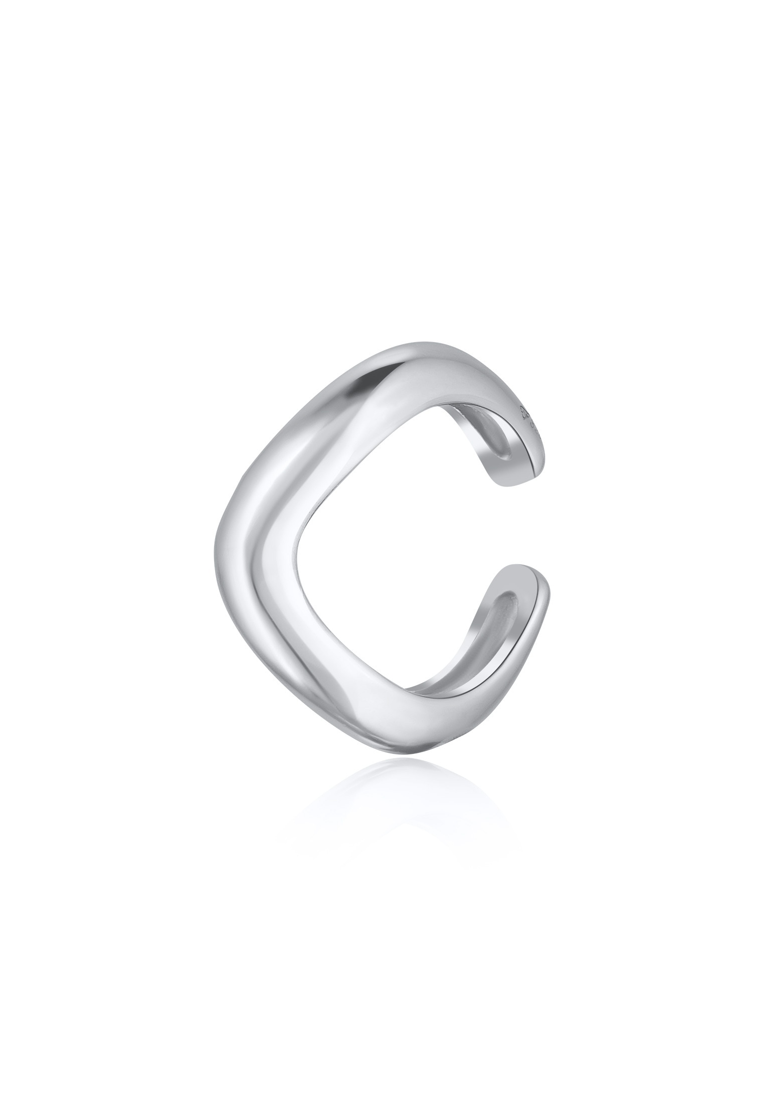 Elli Ohrklemme »Ohrringe Earcuff Single Ohrklemme Wellen Design 925 Silber«