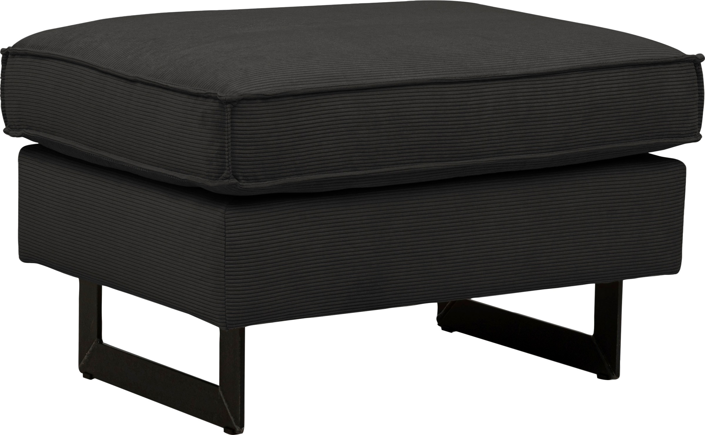 Home affaire Polsterhocker "Pinto" mit Keder, Metallfüßen und auch in Cord günstig online kaufen