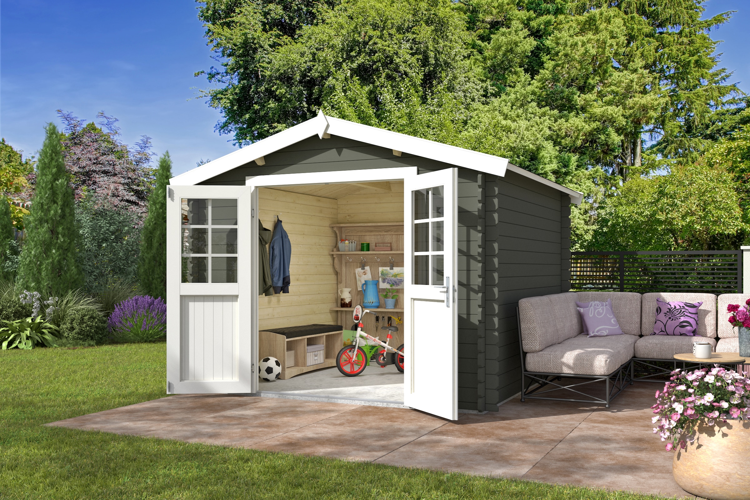 Nordic Holz Gartenhaus "Norah 275" günstig online kaufen