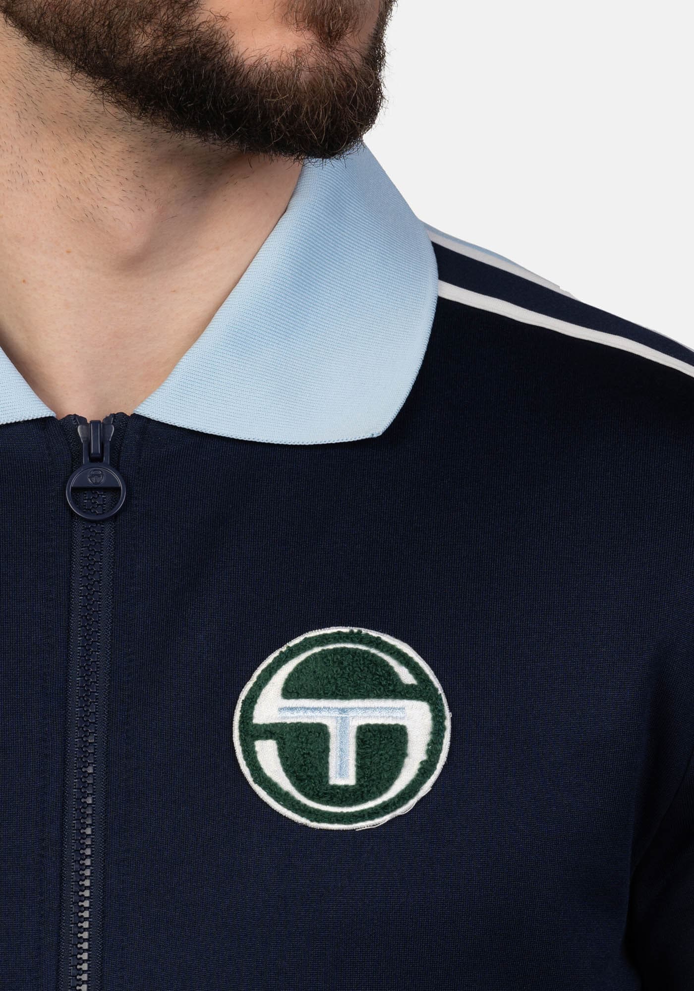 Sergio Tacchini Trainingsjacke »MONTE TRACK TOP Herren«, ohne Kapuze, Trainingsjacke Herren, leichte Jacke, Retro, Sportjacke, Outdoor, Sale