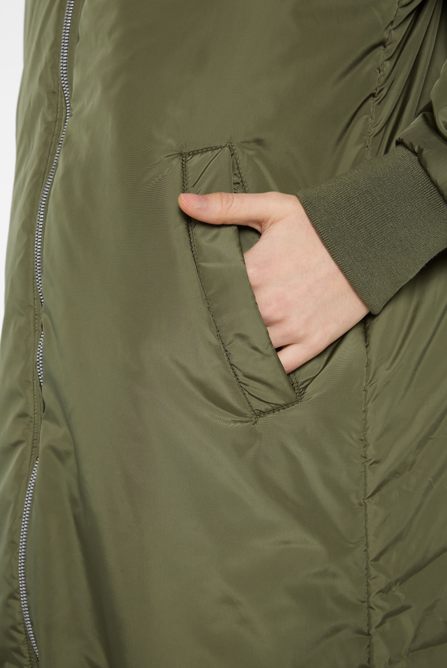 SENSES.THE LABEL Langjacke, ohne Kapuze, mit Two-Way-Zipper