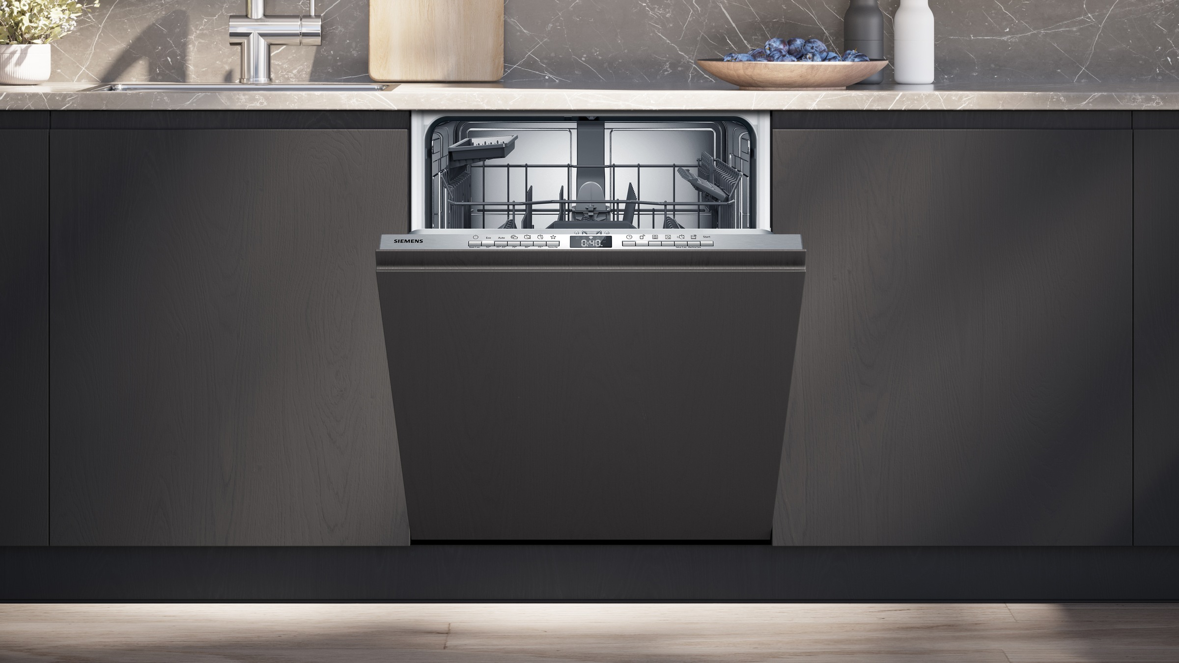 Siemens SN63EX22AE Lave-vaisselle Tout Intégré Argent 2
