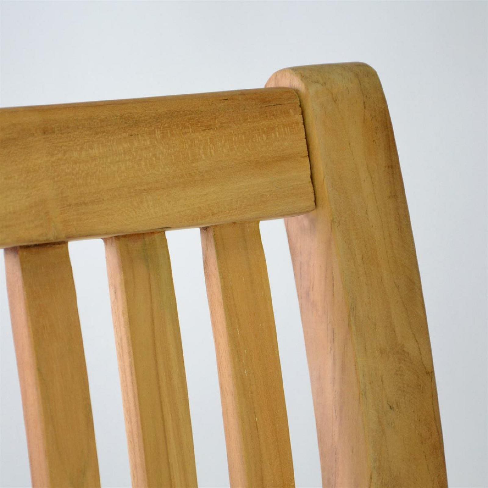 VCM Gartenstuhl »4er Sitzbank Gartenbank Landhausstil Teak Holz« () 1 Stk.
