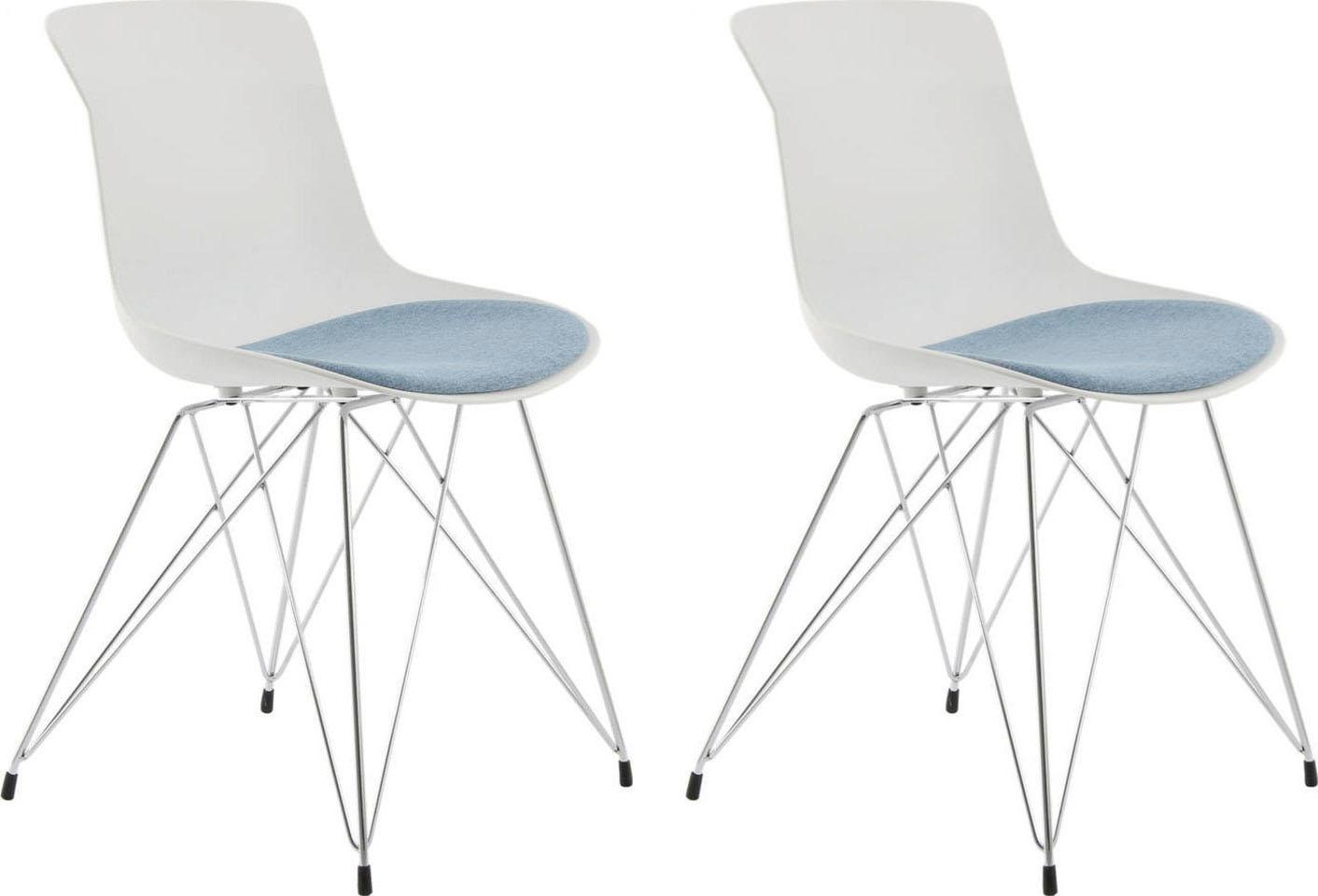 Kayoom Schalenstuhl (Set) 2 St. Polyester pfl...