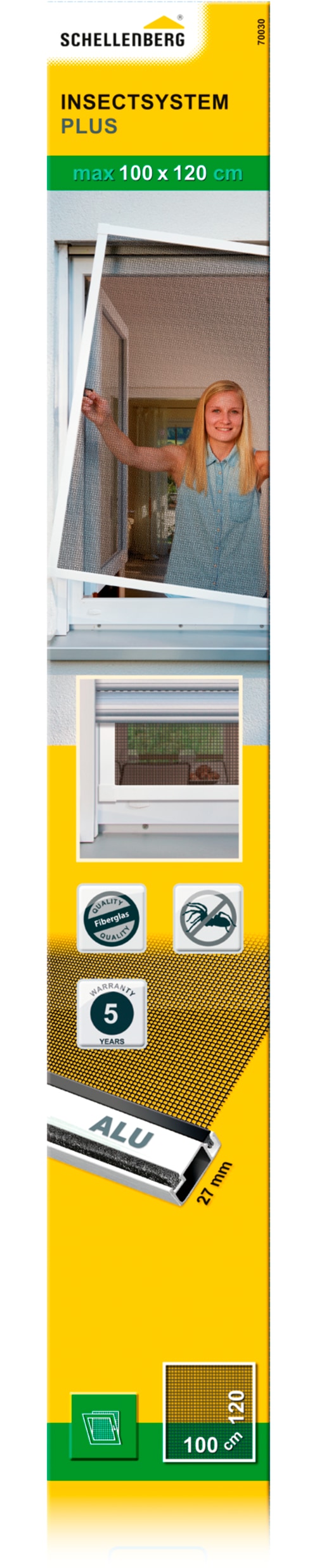 SCHELLENBERG Insektenschutz-Fensterrahmen "Fliegengitter Fenster Plus" Set, günstig online kaufen