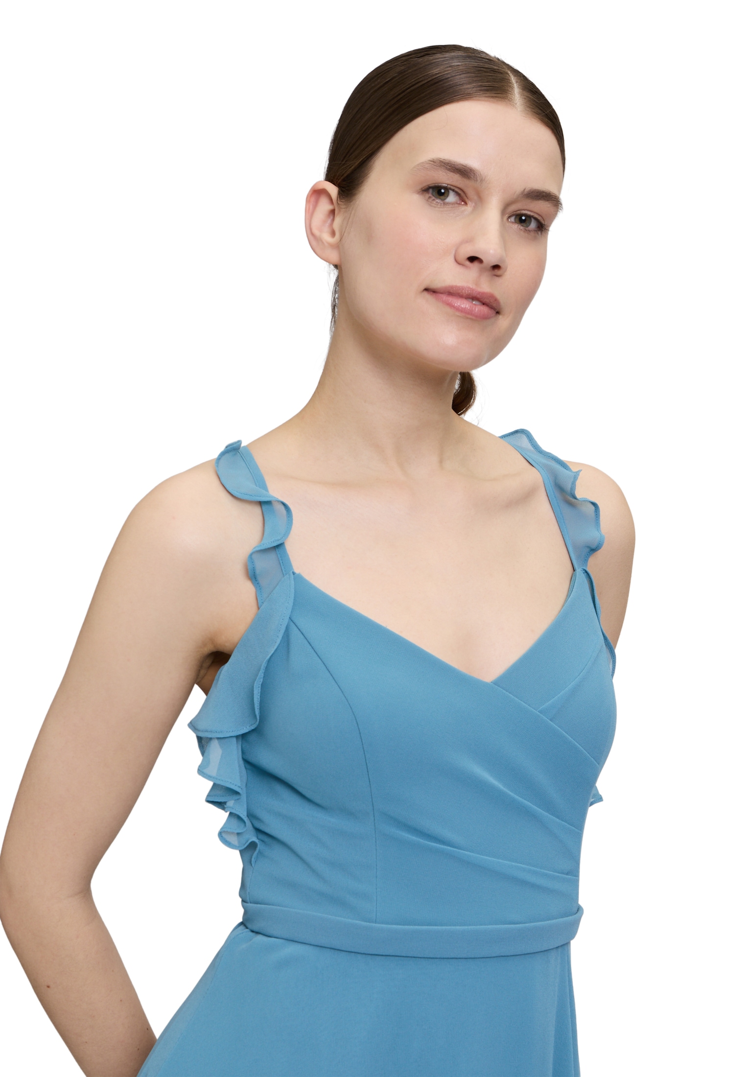 Vera Mont Abendkleid »Vera Mont Abendkleid mit Volant«, Wickel-Design