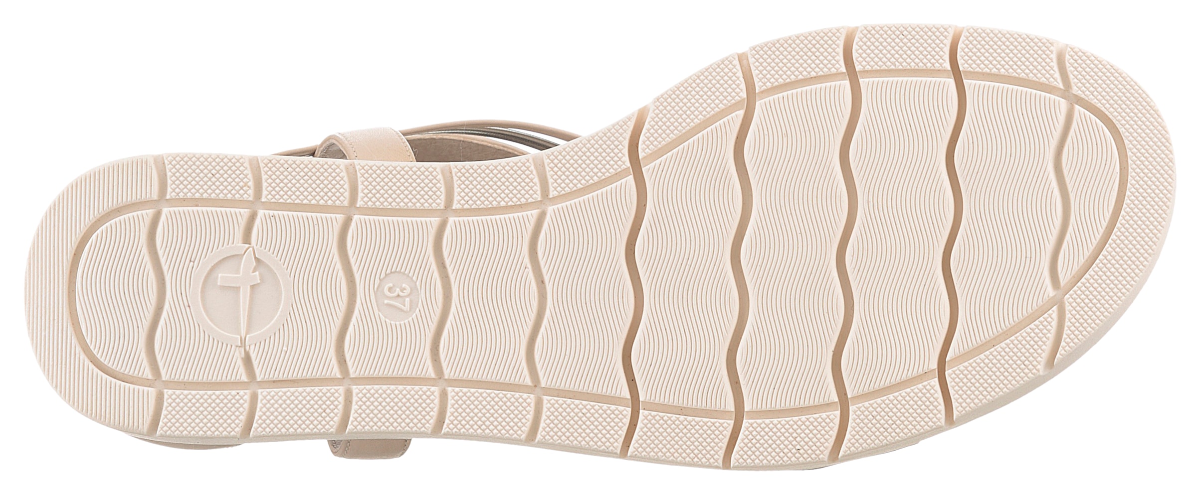 Tamaris Keilsandalette, Riemchensandale, Sommerschuh mit Flechtriemchen