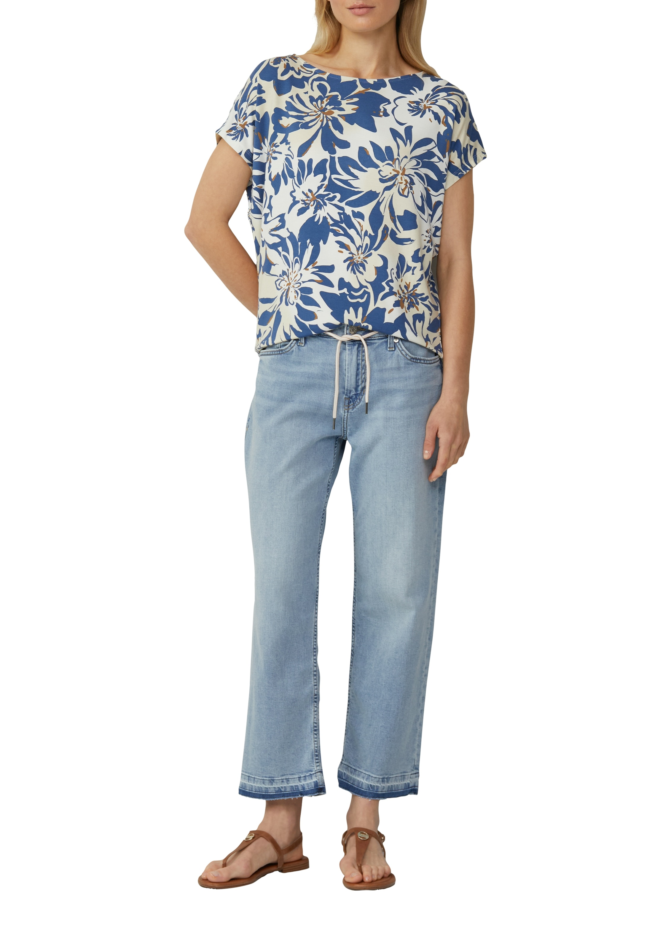 s.Oliver T-Shirt mit All-Over Print günstig online kaufen