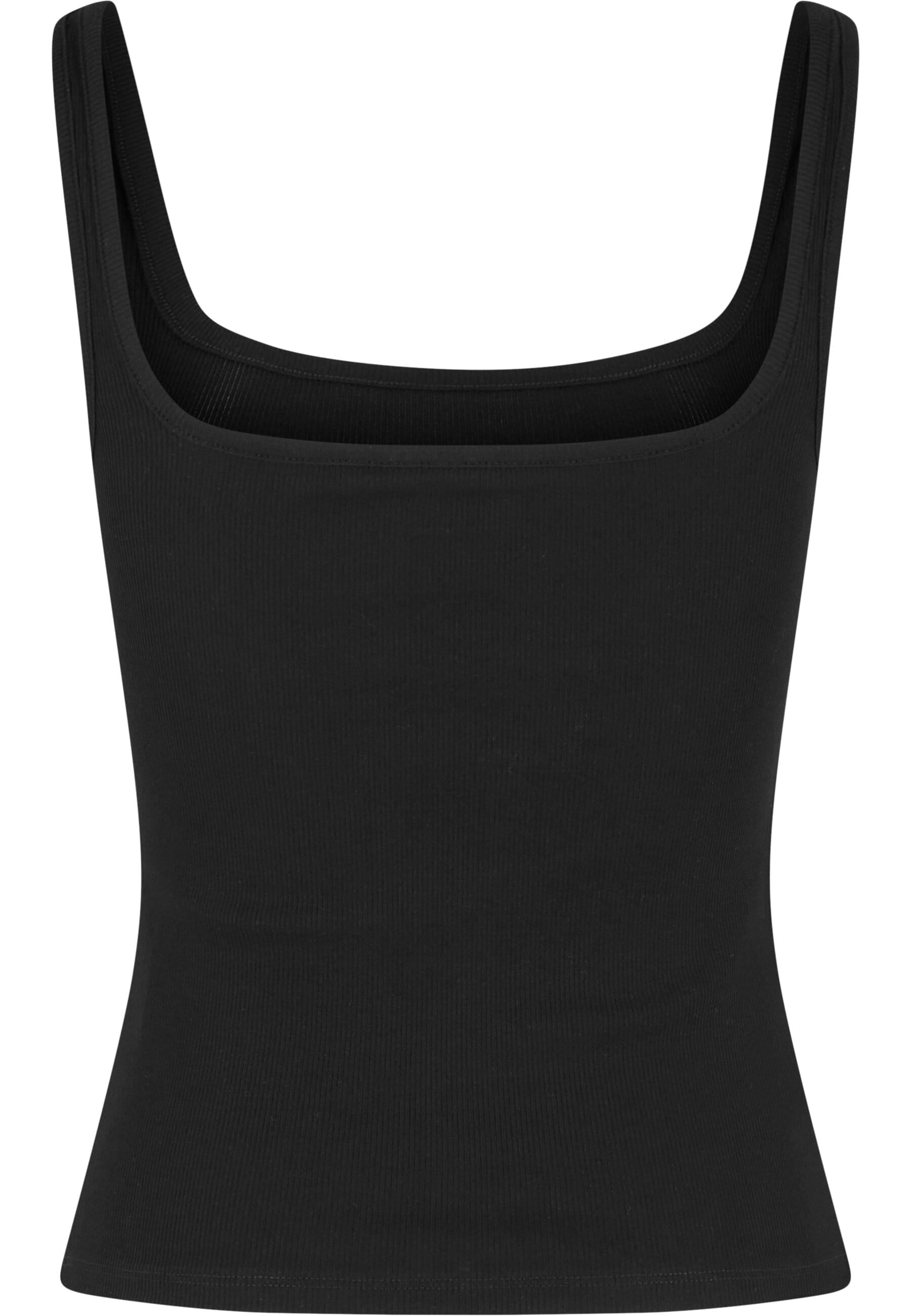 URBAN CLASSICS Muskelshirt »Urban Classics Ladies Wide Neck Rib Top 2-Pack«, (1 tlg.)