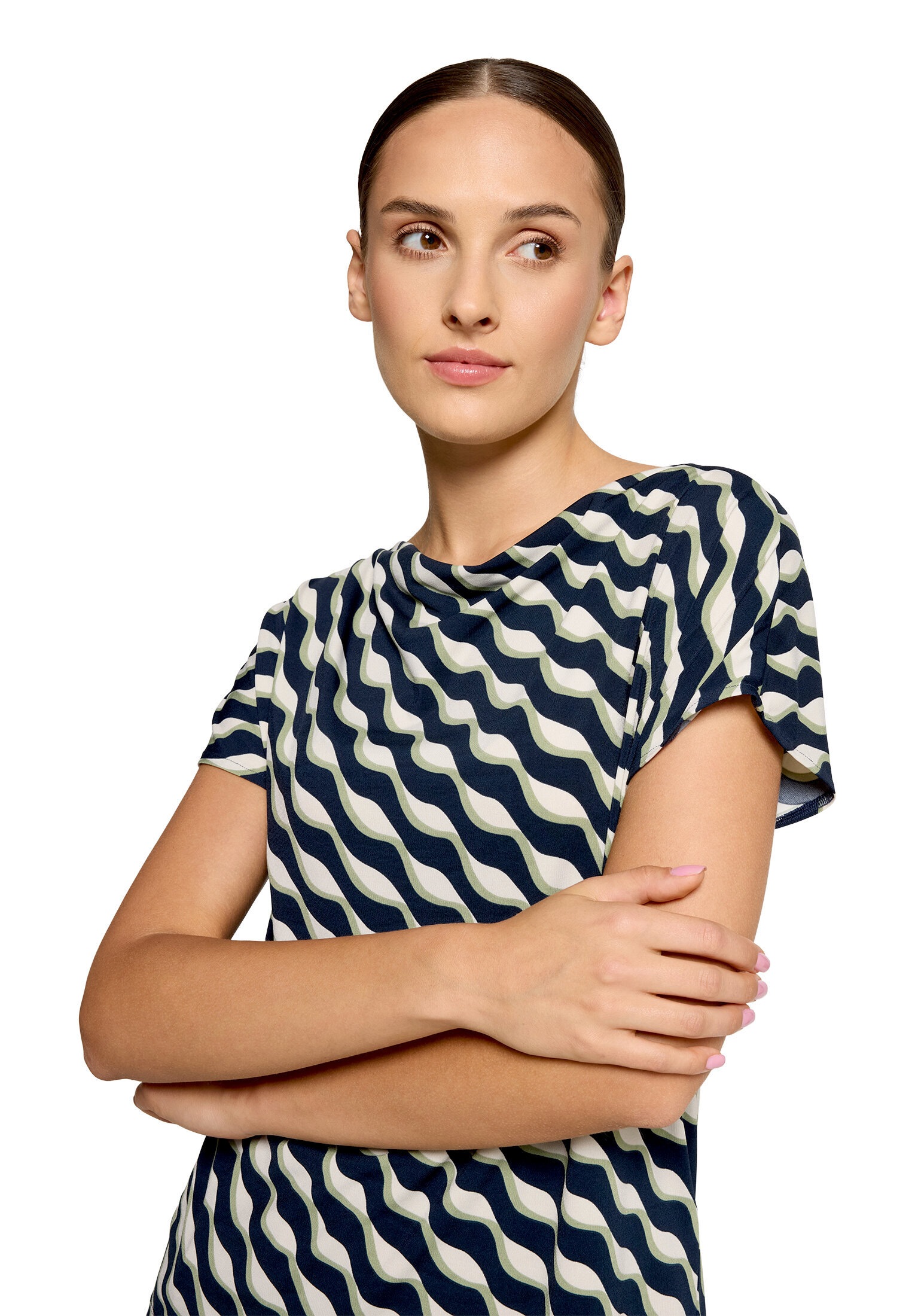 Betty Barclay Kurzarmshirt »Damen mit Wasserfallausschnitt« 1 Stk.