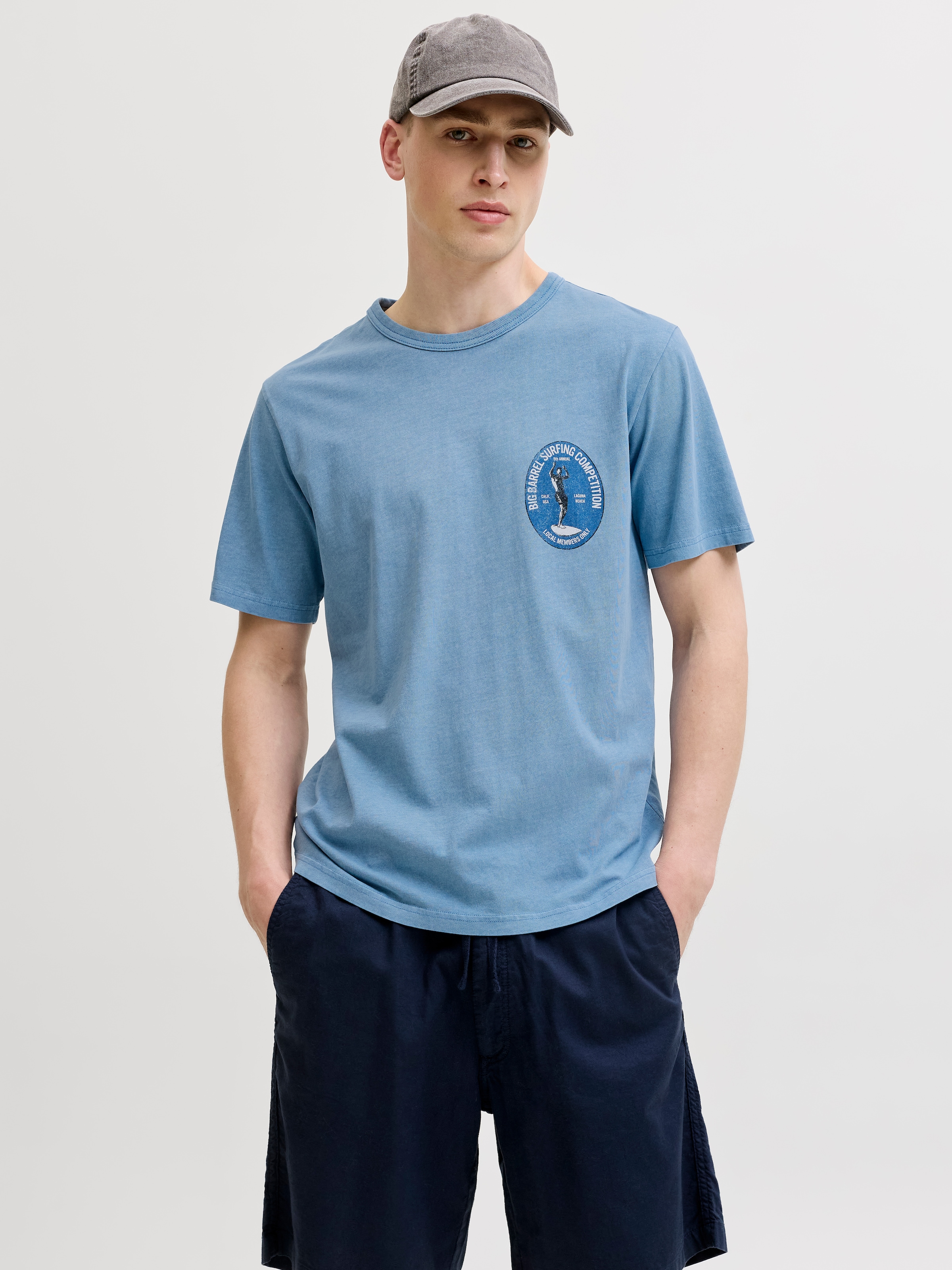 Jack & Jones T-Shirt »JPRBLUMAXWELL SS TEE« mit Print