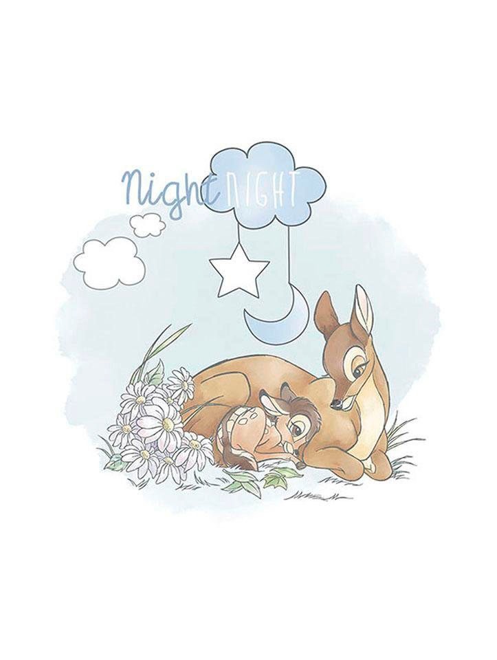 Komar Poster "Bambi Good Night", Disney, (1 St.), Kinderzimmer, Schlafzimmer, Wohnzimmer