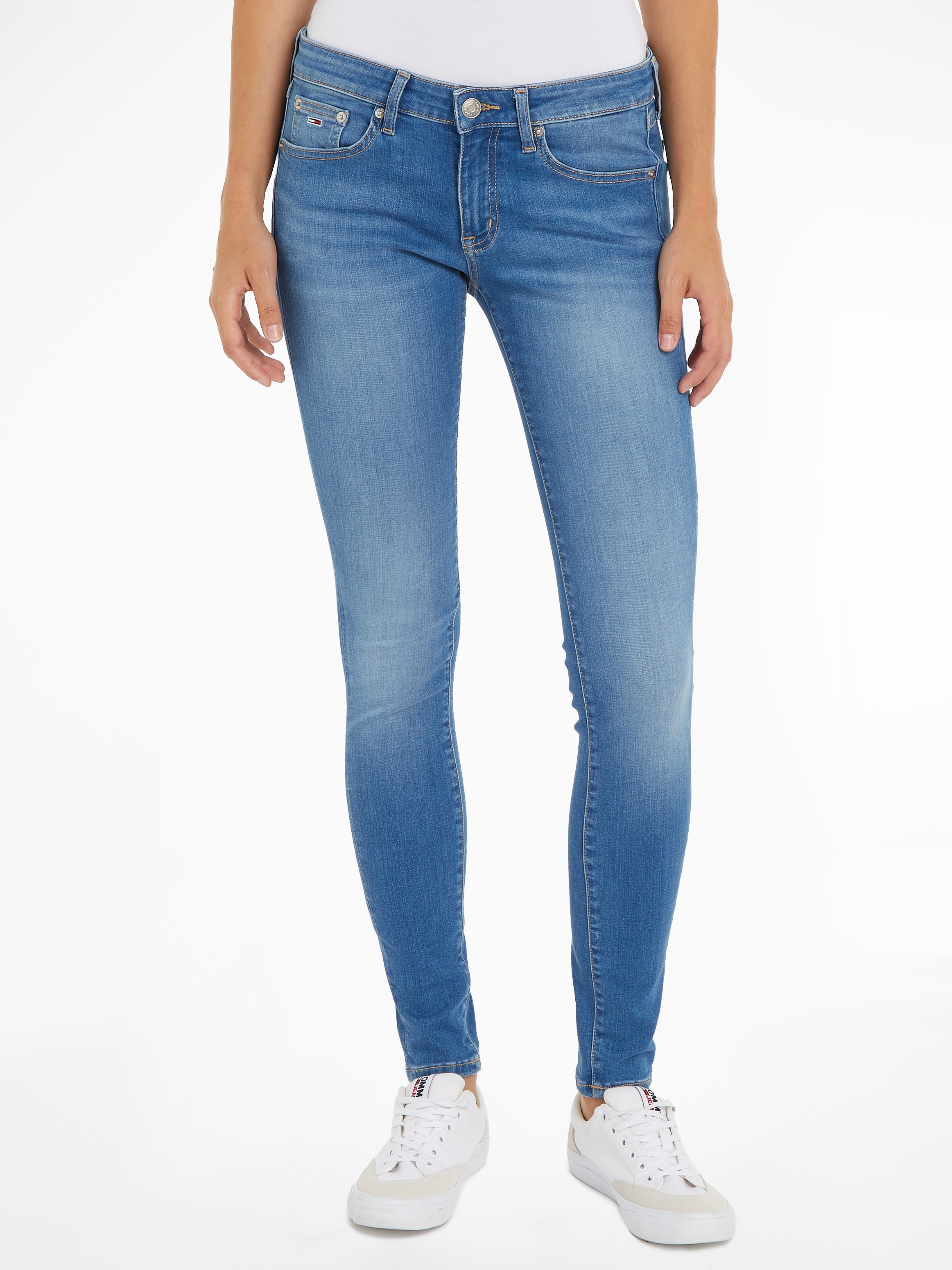 Tommy Jeans Slim-fit-Jeans "Skinny Jeans Marken Low Waist Mittlere Leibhöhe günstig online kaufen