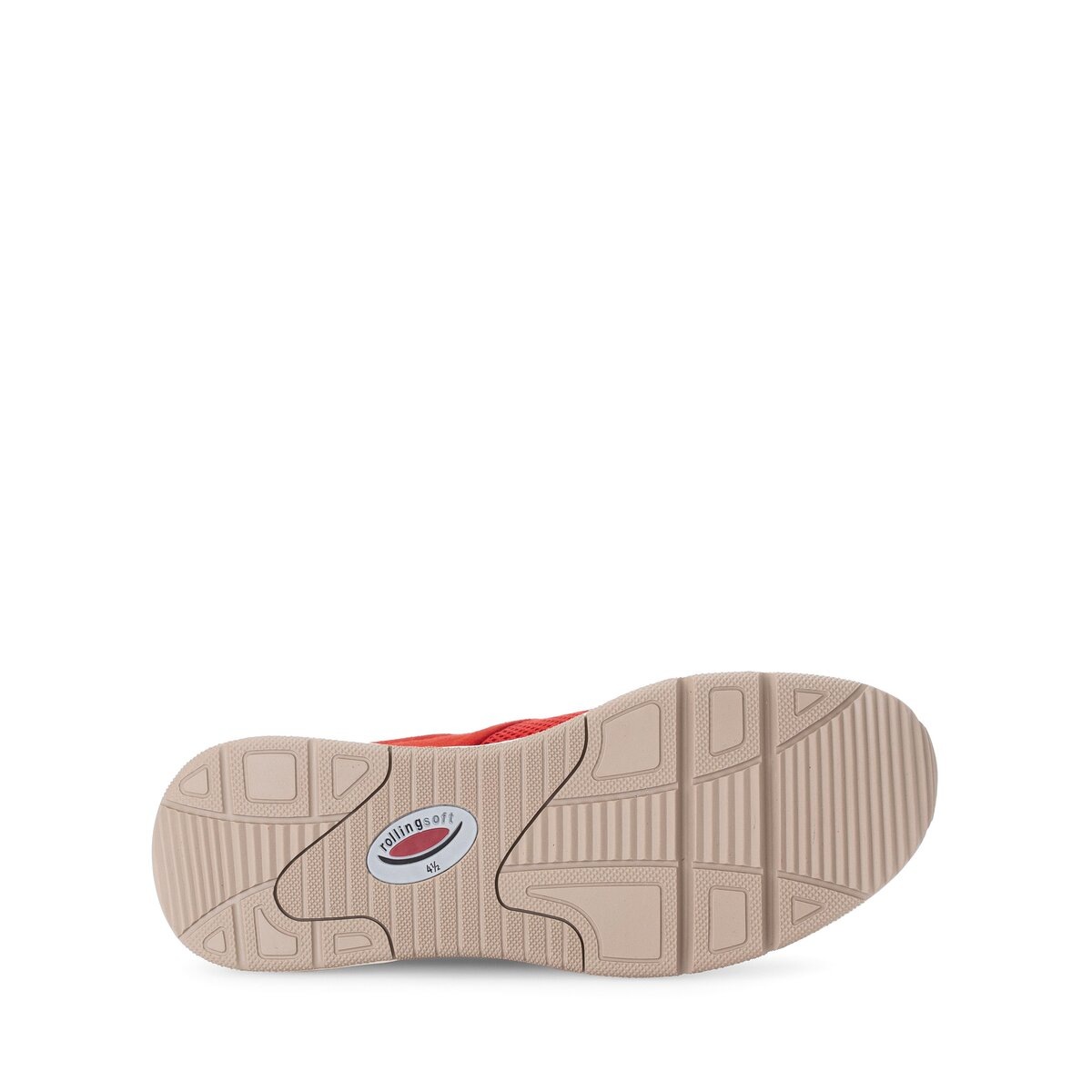 Sneaker GABOR "Sneaker low", Damen, Gr. 38,5, rot, Schuhe Sneaker 3