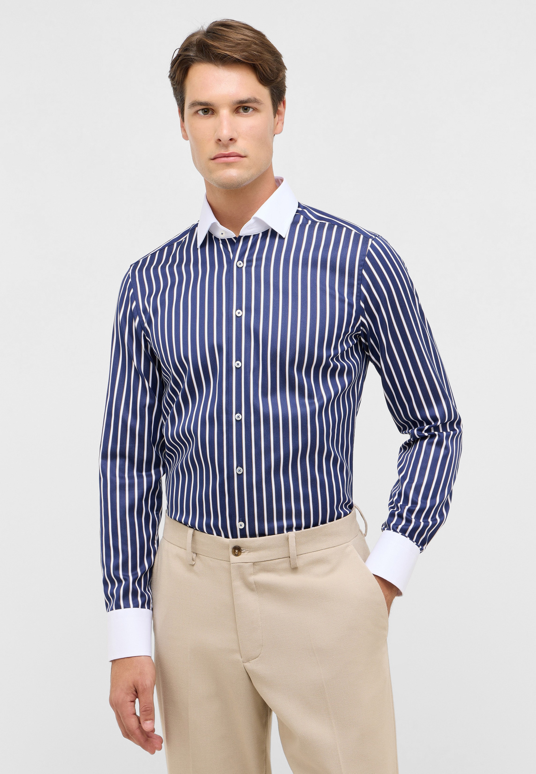 Eterna Langarmhemd "SLIM FIT" NON IRON (bügelfrei) günstig online kaufen