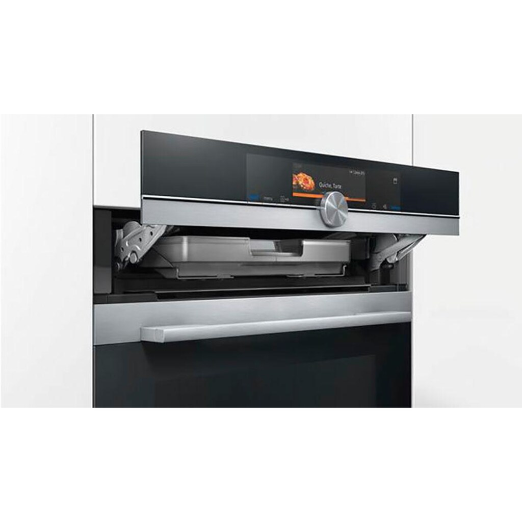 SIEMENS Dampfbackofen »CS658GRS7«, iQ700, CS658GRS7, mit 1-fach-Teleskopauszug, ecoClean Plus