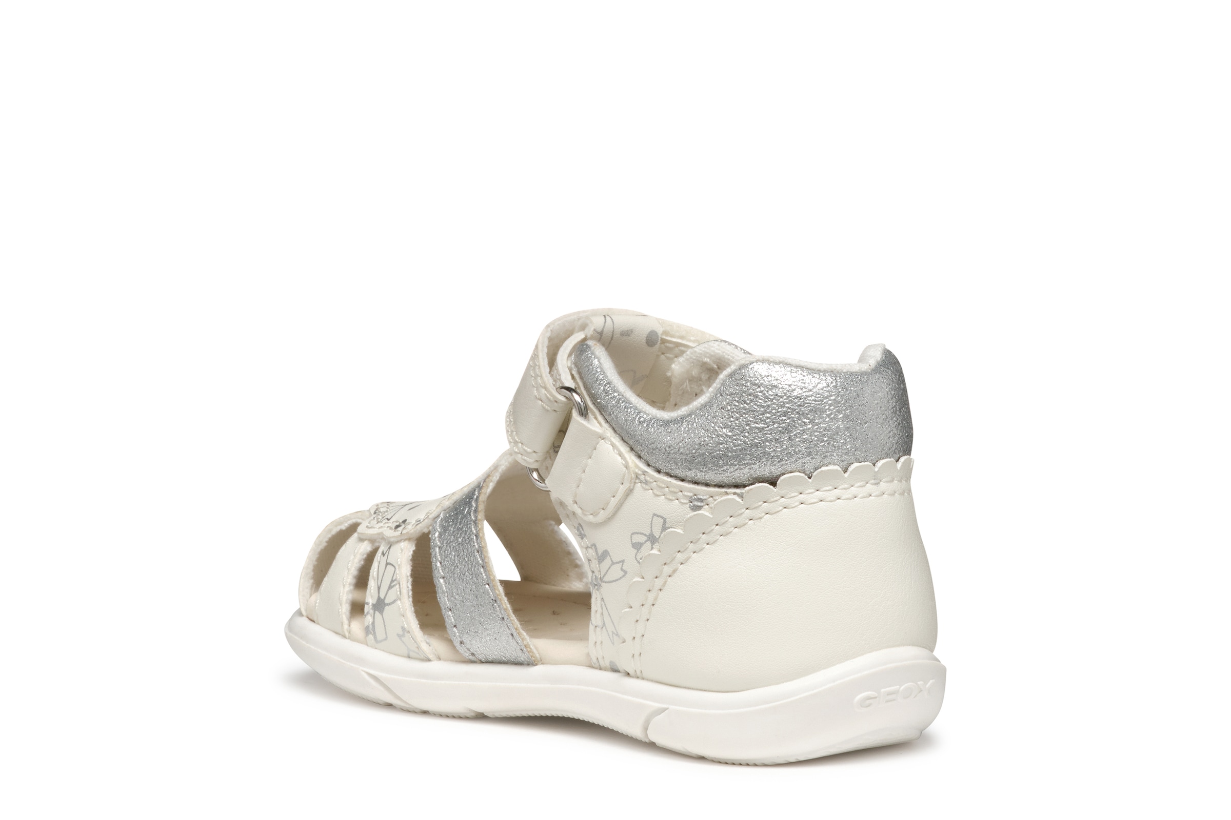 Geox Lauflernschuh »B SANDAL ZAPITO GIRL«  Babyschuh, Sommerschuh, Klettschuh, Größenschablone zum Download