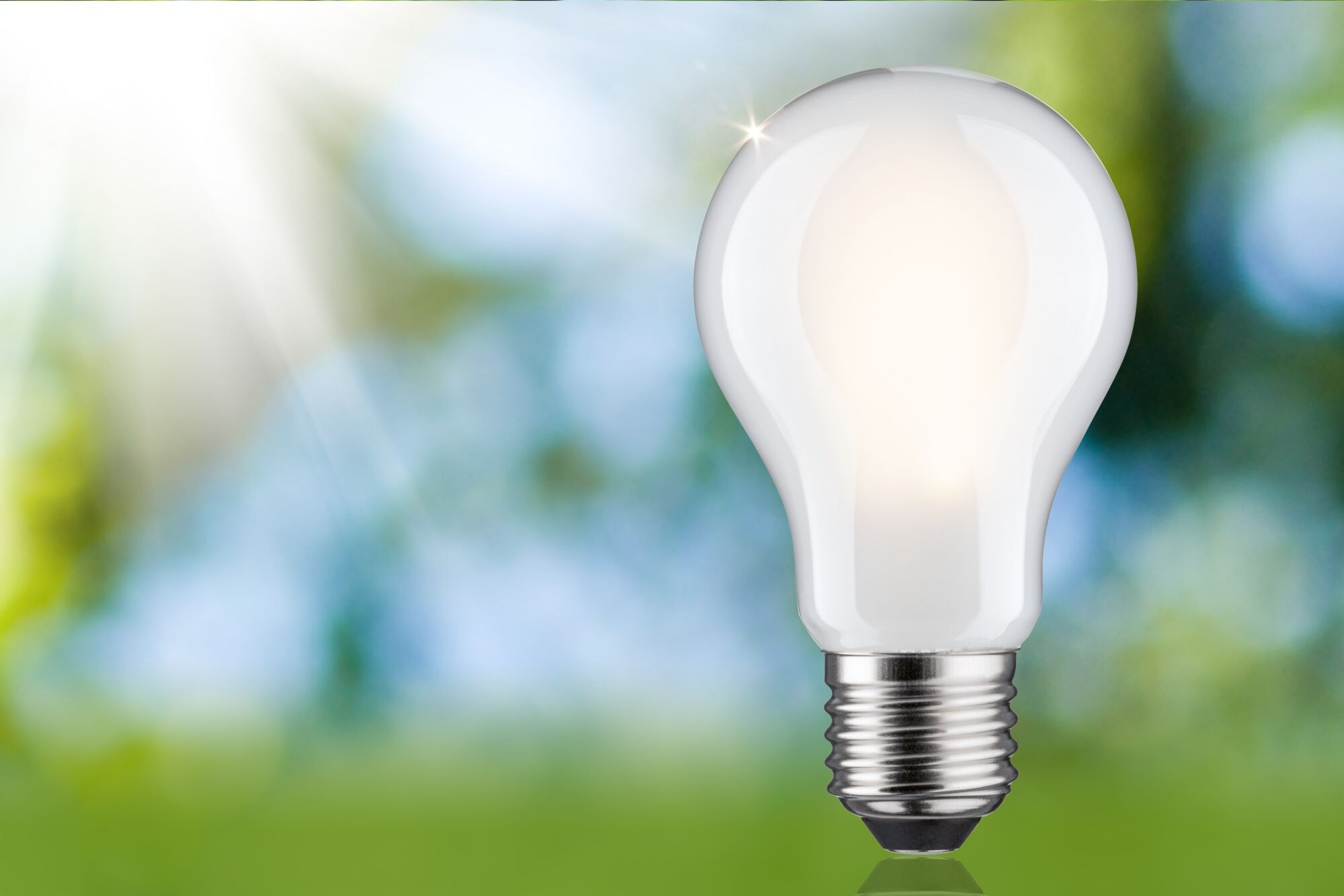 Paulmann LED-Leuchtmittel »Eco-Line Filament 230V LED Birne E27 806lm 4,3W 3000K dimmbar Matt«, E27, 1 St., Warmweiß