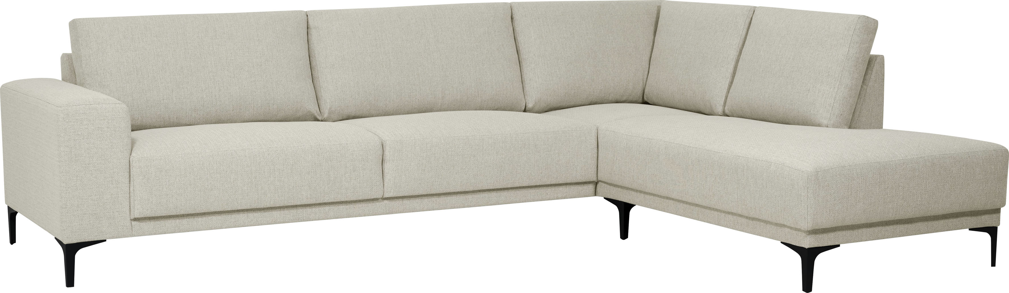 Thumbnail - Places of Style Ecksofa "Xander, L-Form,", Breite 289 cm, Webstoff, Soft-Touch Chenille, schwarze Metallfüßen