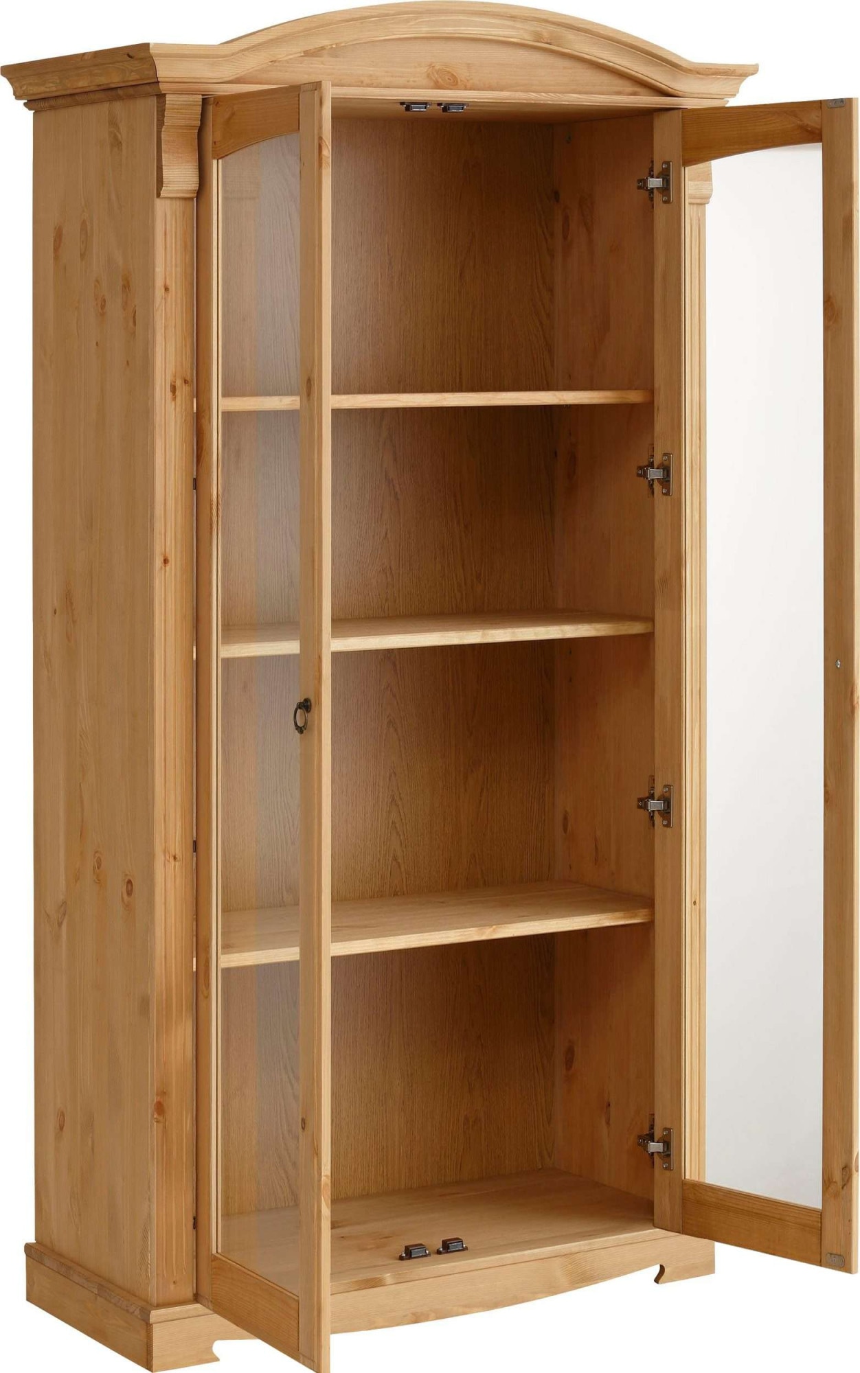 Home affaire Vitrine »Anna«, zertifiziertes Massivholz, im romantischen Landhausstil, Höhe 194 cm