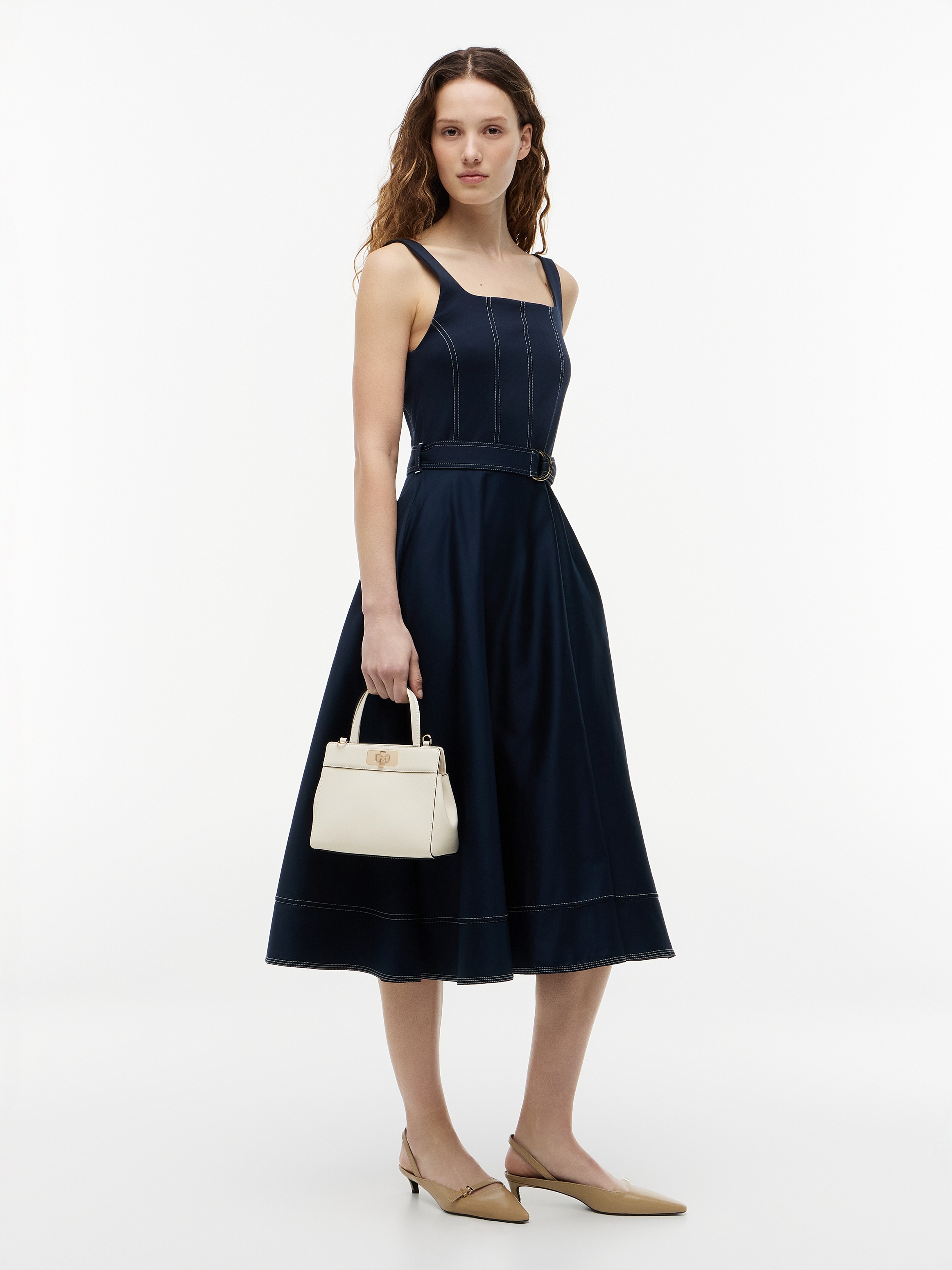 Tommy Hilfiger Henkeltasche »TH MODERN MINI SATCHEL« Damen Handtasche, Umhängetasche Schultertasche mit Piping