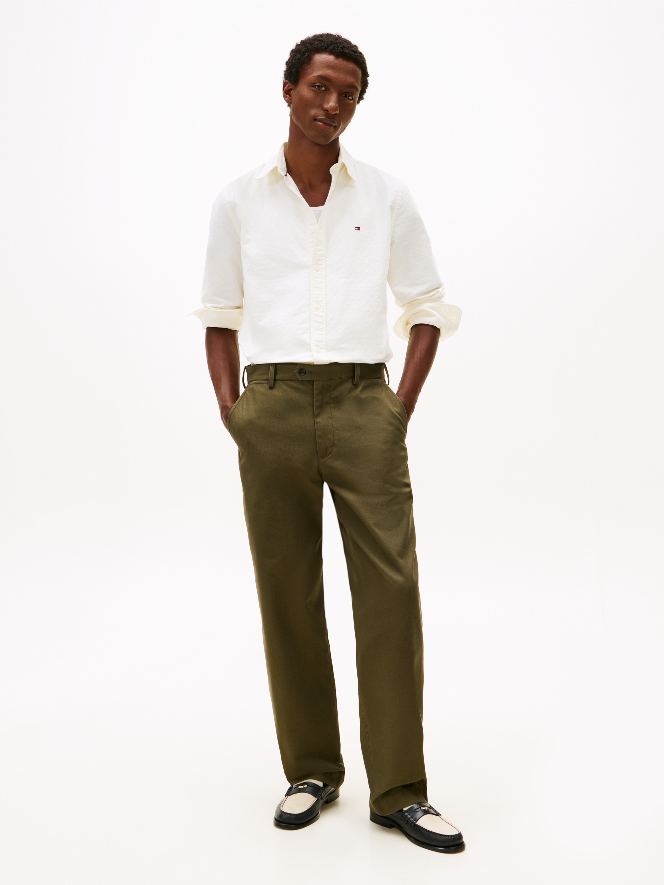 Thumbnail - Tommy Hilfiger Langarmhemd "OXFORD DOBBY" Button-down-Kragen, regular fit, Businesshemd