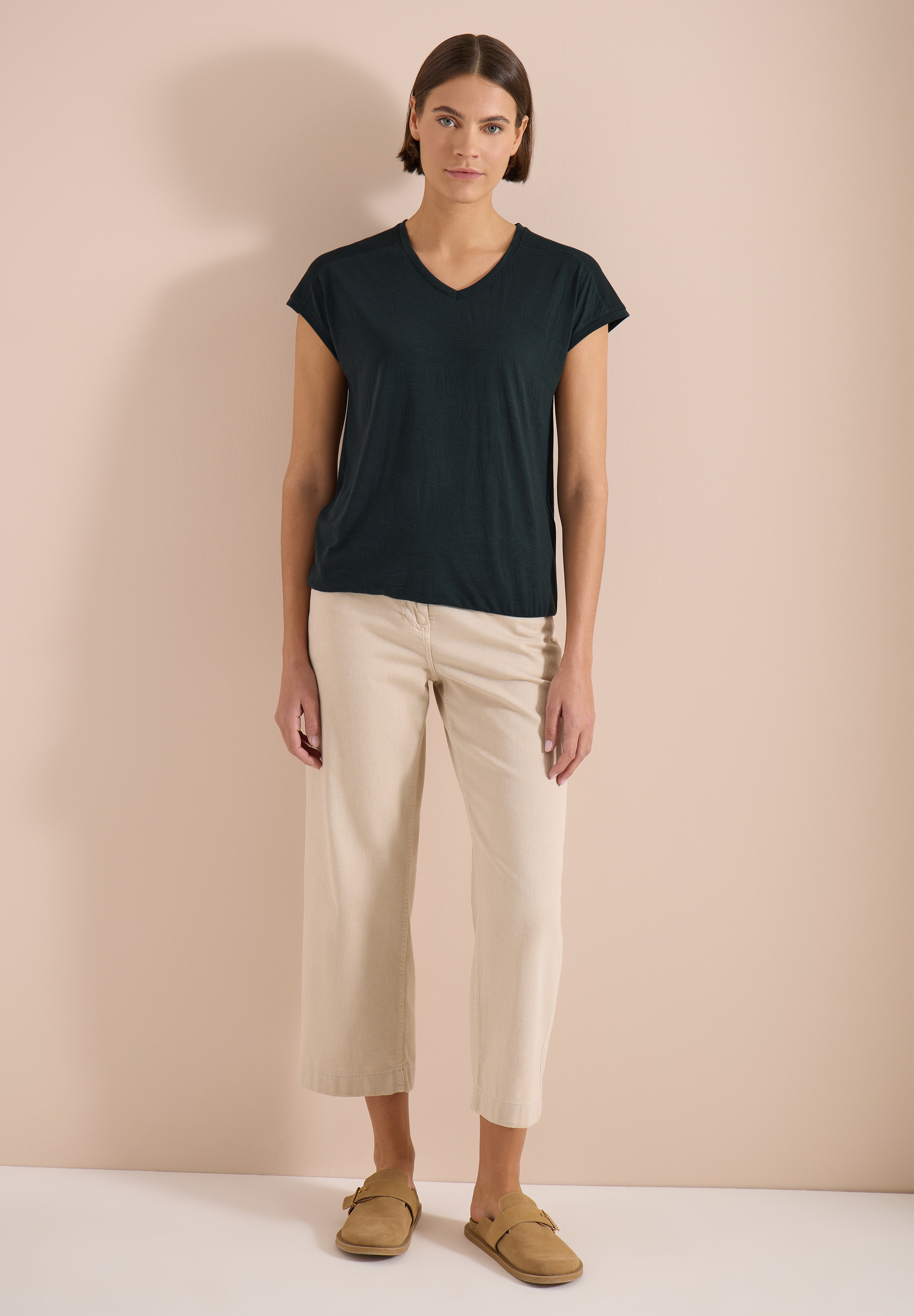 Cecil T-Shirt im soften Baumwoll-Mix