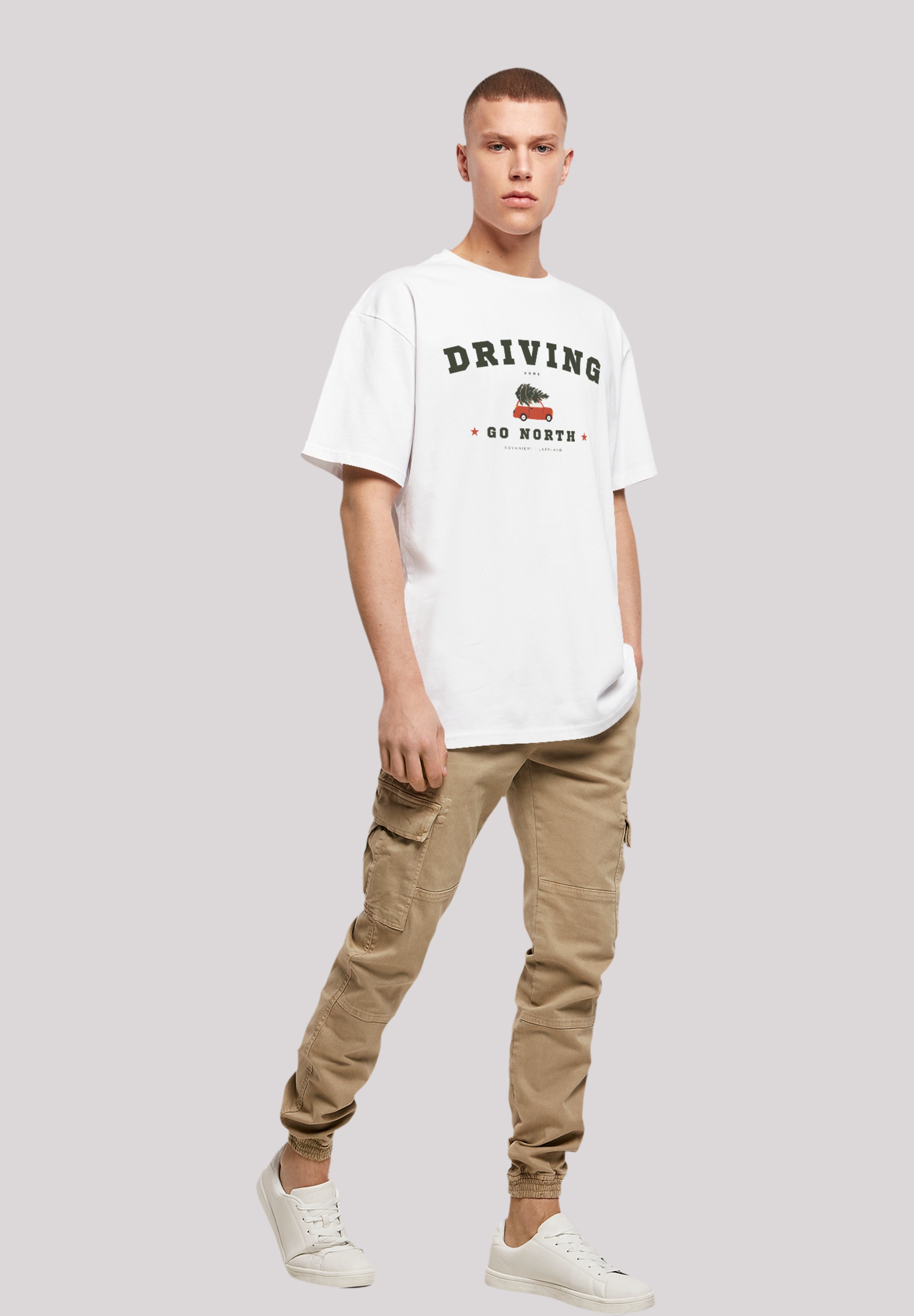F4NT4STIC T-Shirt »Driving Home Weihnachten«, Weihnachten, Geschenk, Logo