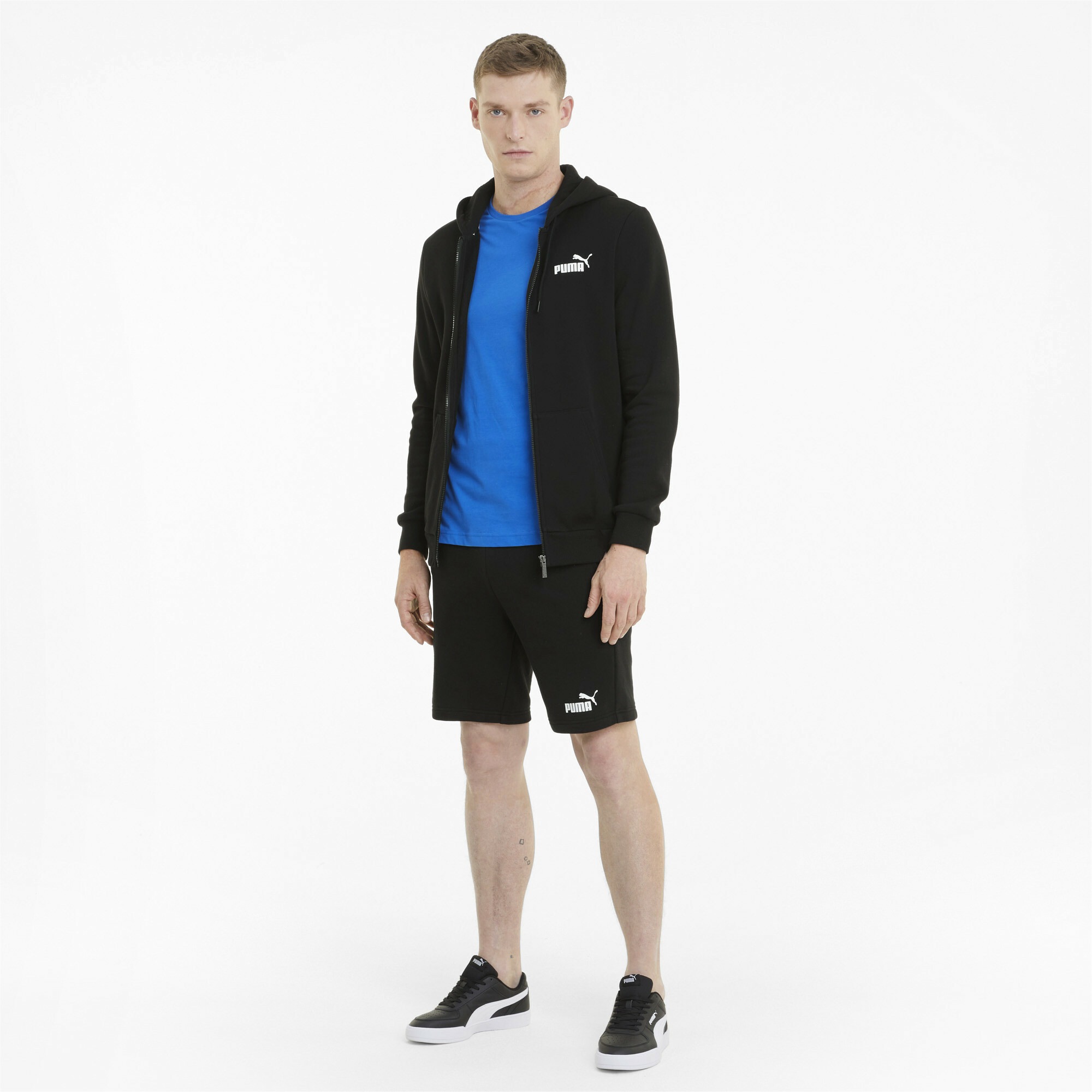 PUMA Sweatjacke »Essentials Logo Kapuzenjacke Herren«