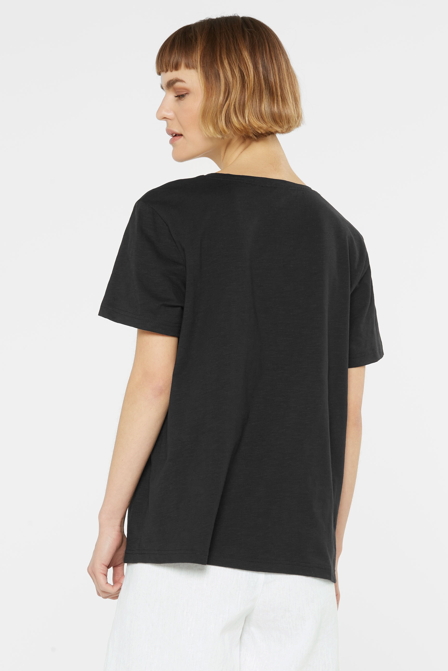 SENSES.THE LABEL Rundhalsshirt aus Baumwolle